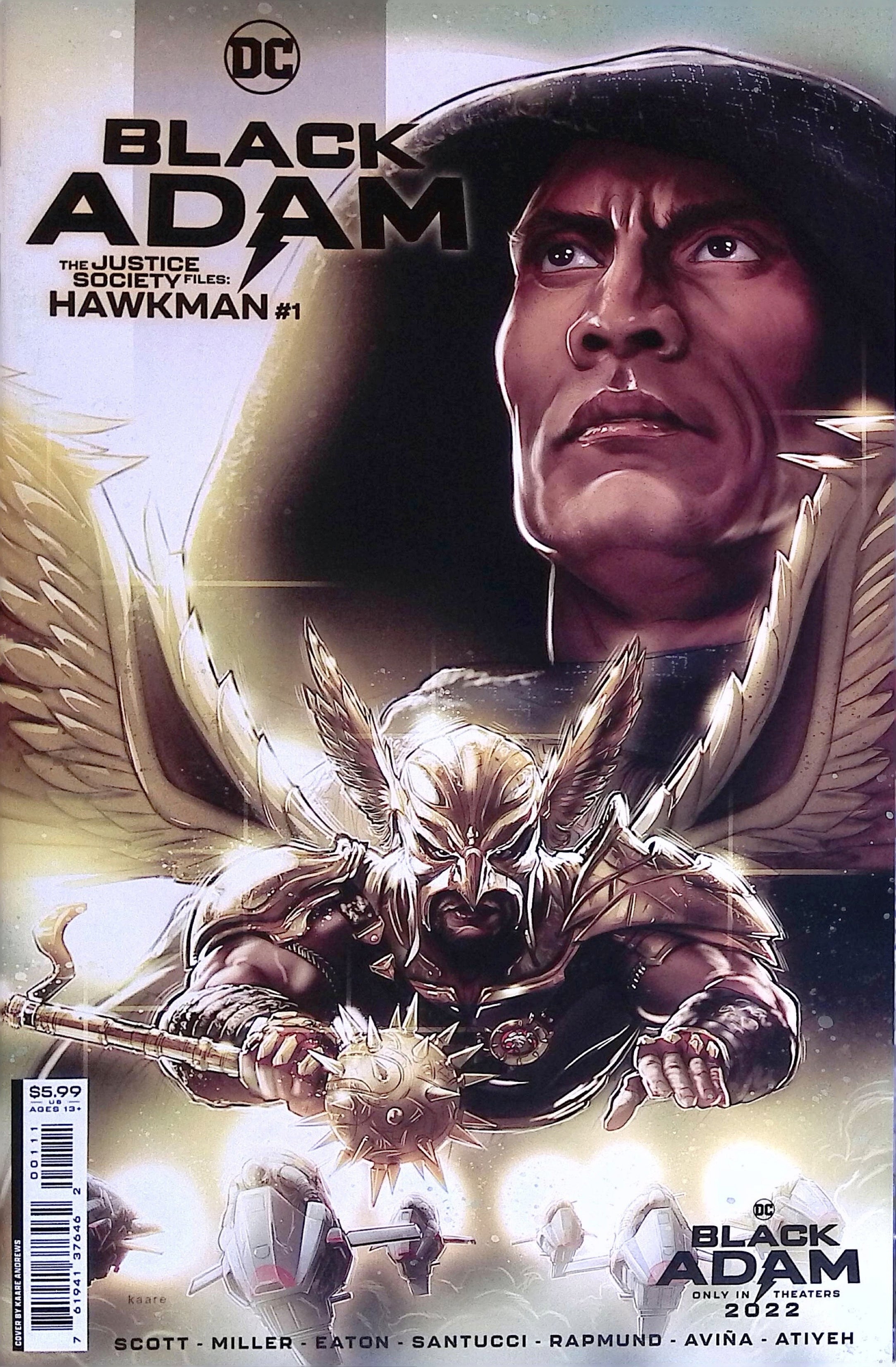 Black Adam – The Justice Society Files: Hawkman # 1 2022 NM