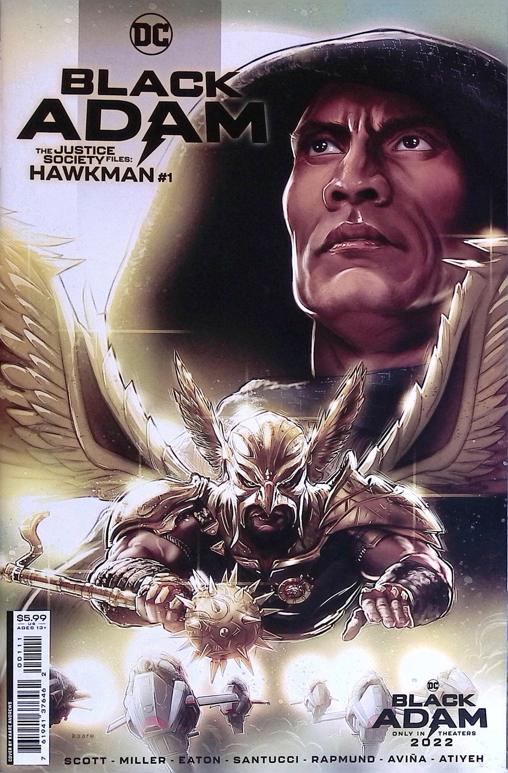 Black Adam – The Justice Society Files: Hawkman # 1 2022 NM