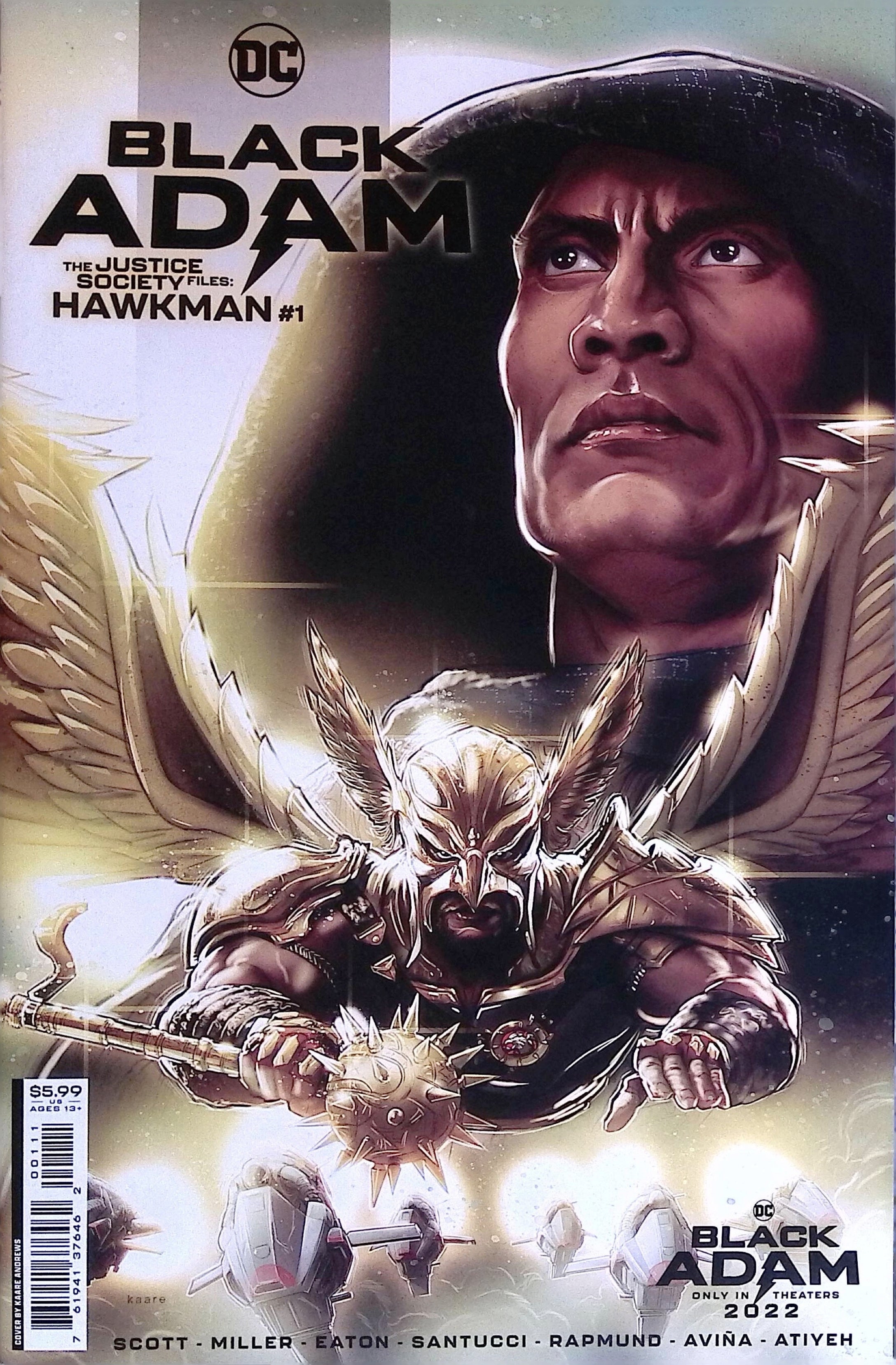 Black Adam – The Justice Society Files: Hawkman # 1 2022 NM