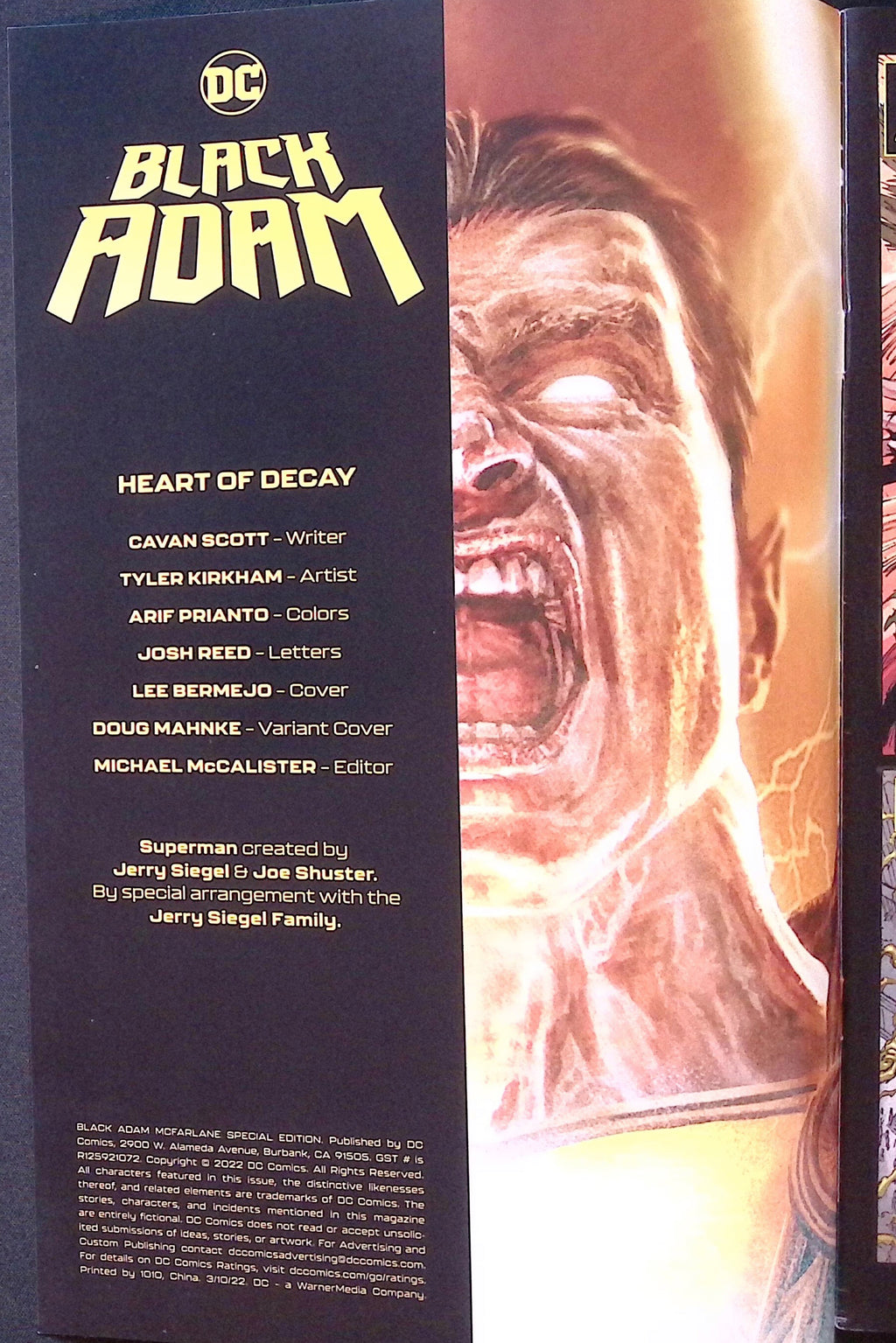 Black Adam: Heart of Decay # 1 2022 NM-