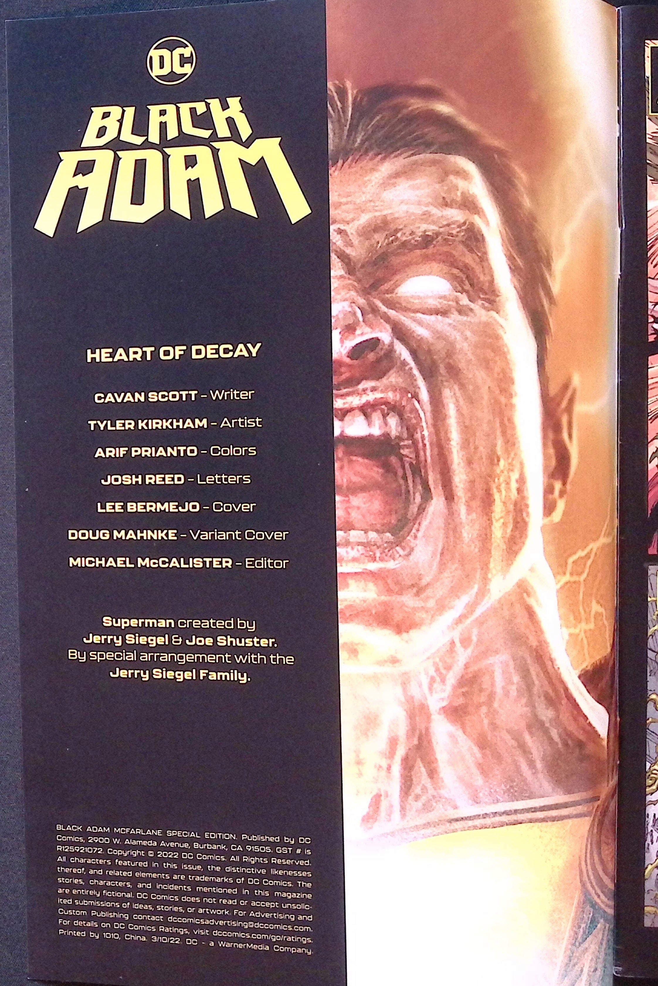 Black Adam: Heart of Decay # 1 2022 NM-