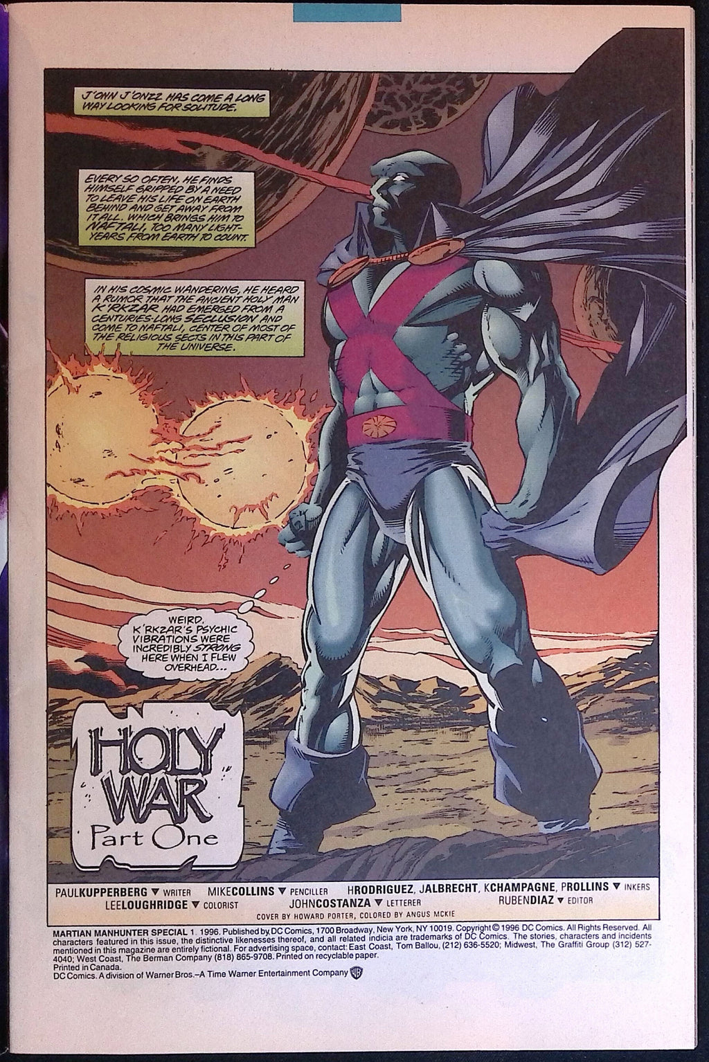 Martian Manhunter Special #1 1996 NM-