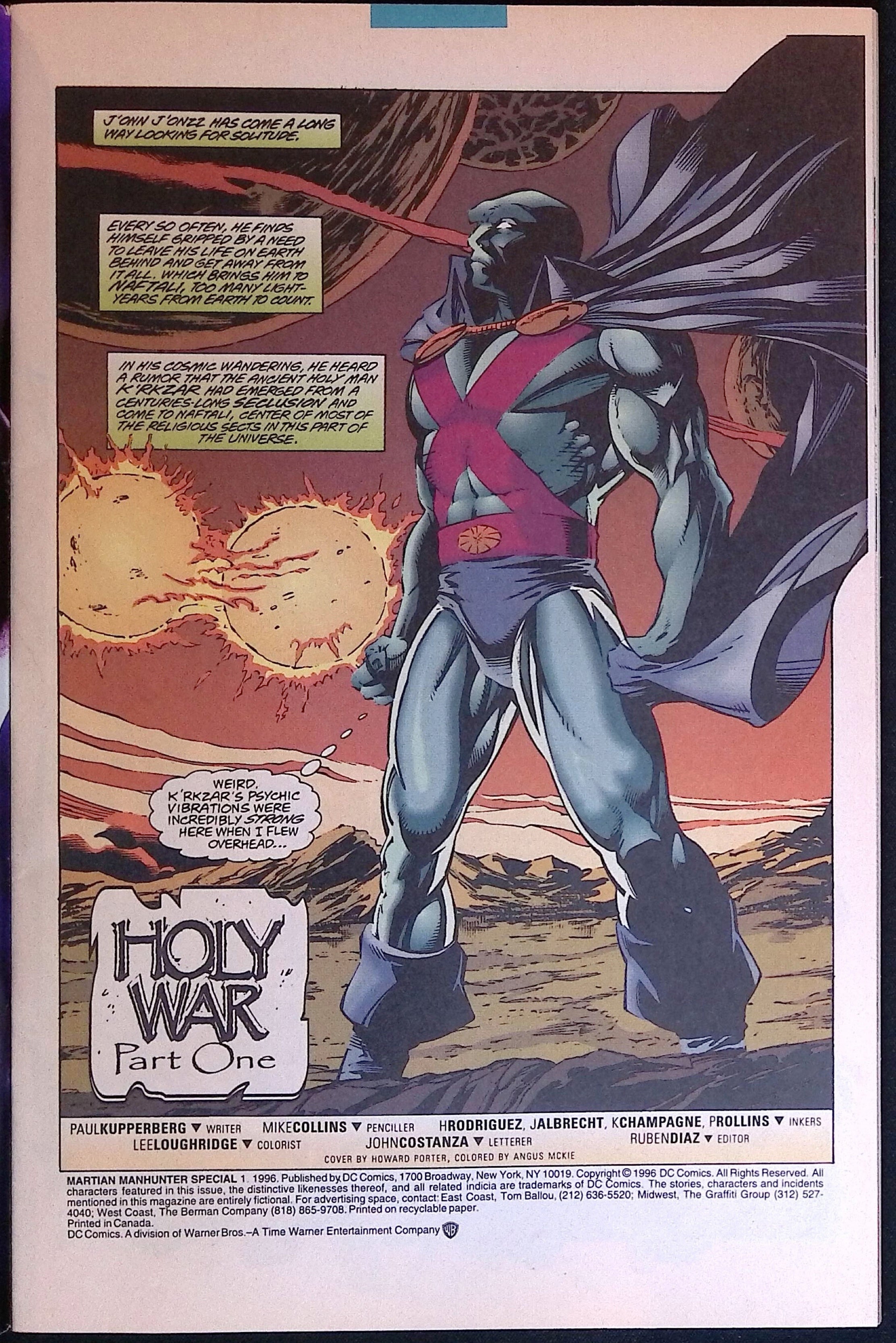 Martian Manhunter Special #1 1996 NM-