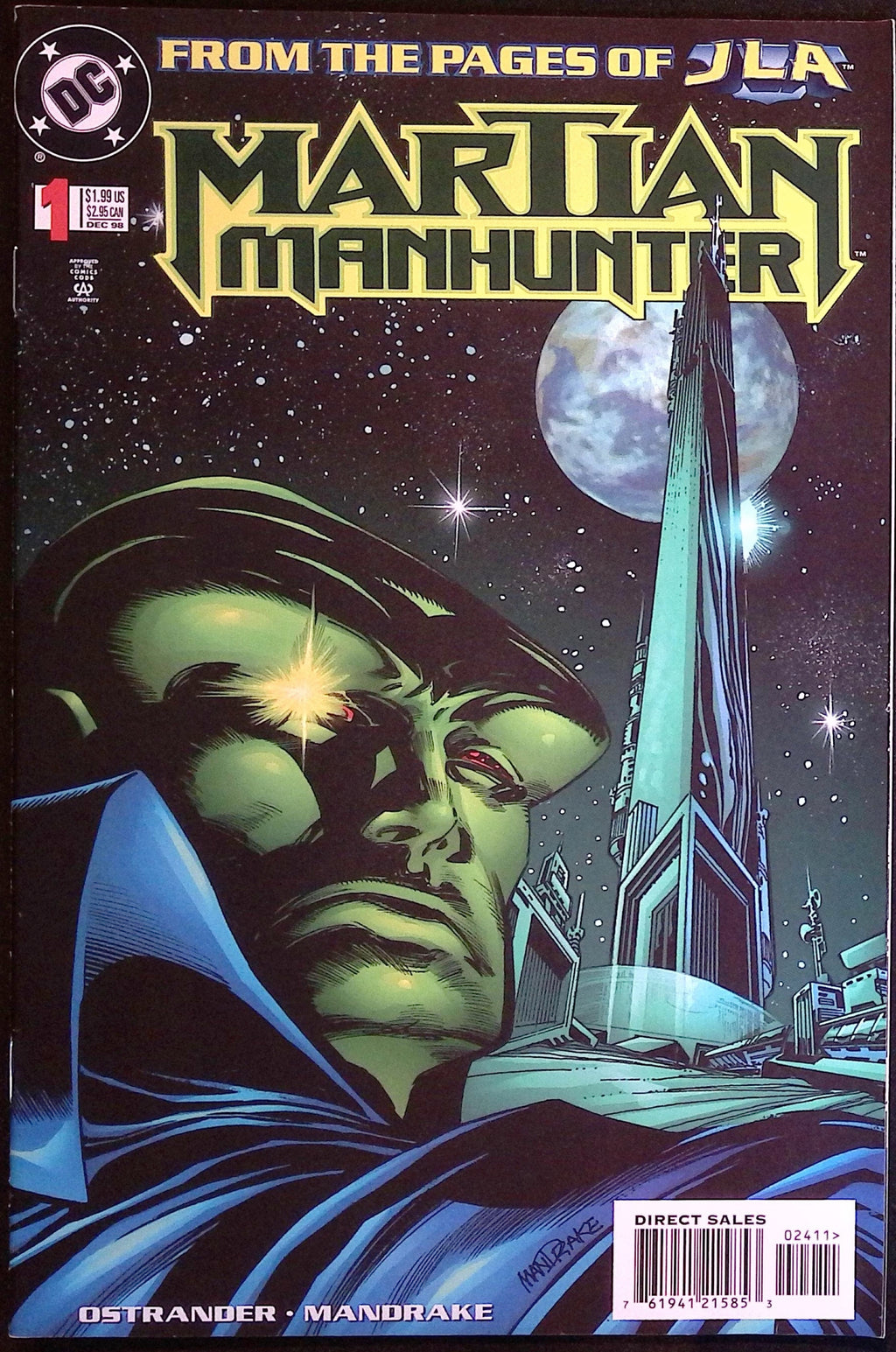 Martian Manhunter # 1 1998 NM-