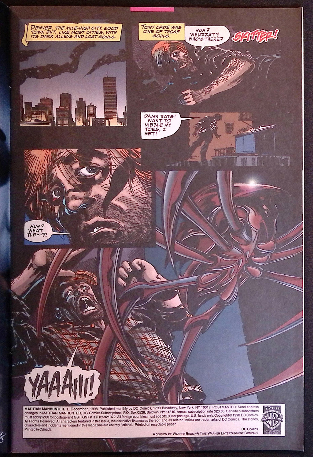 Martian Manhunter # 1 1998 NM-
