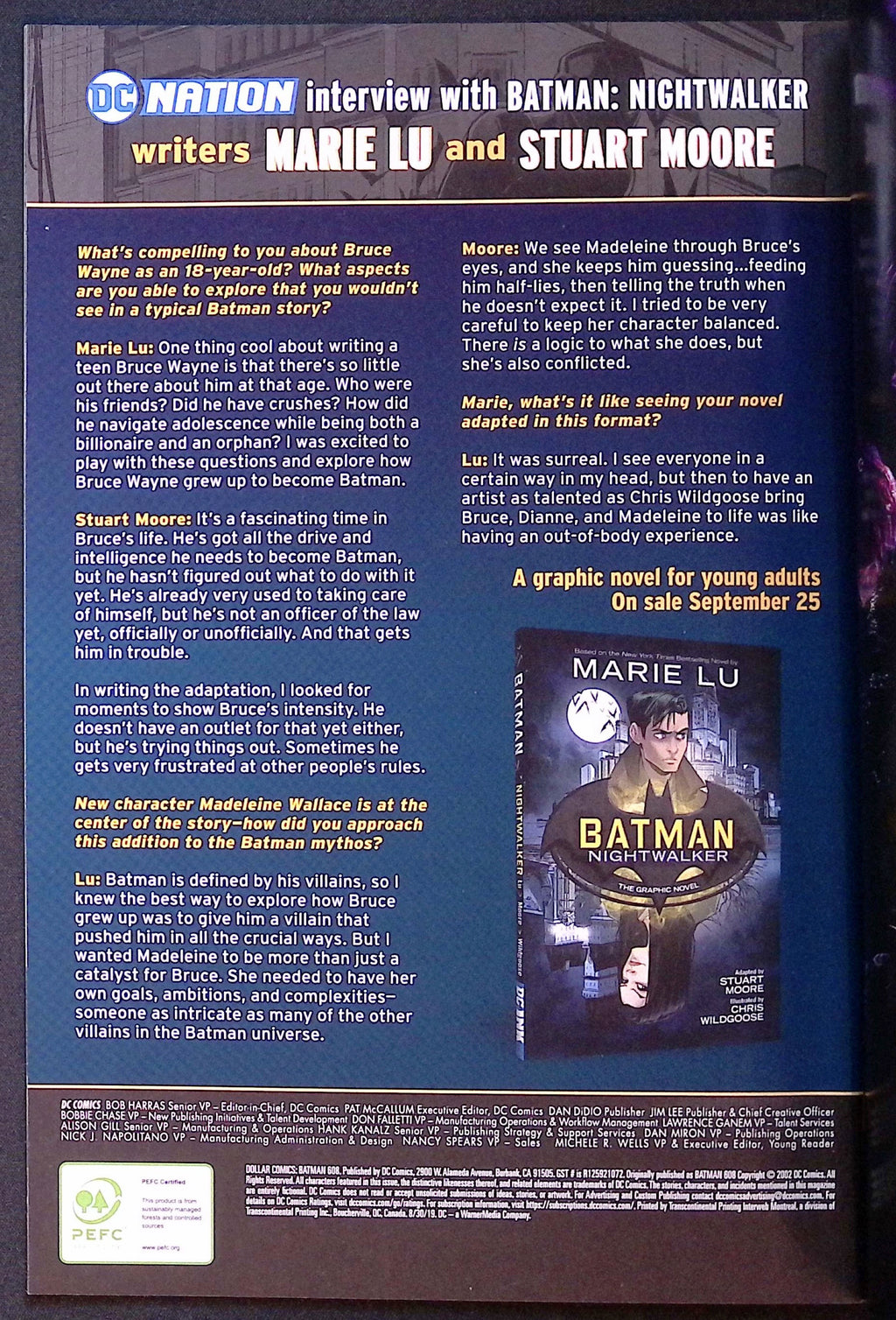 Batman # 608 HUSH Dollar Comics Reprint 2019 NM