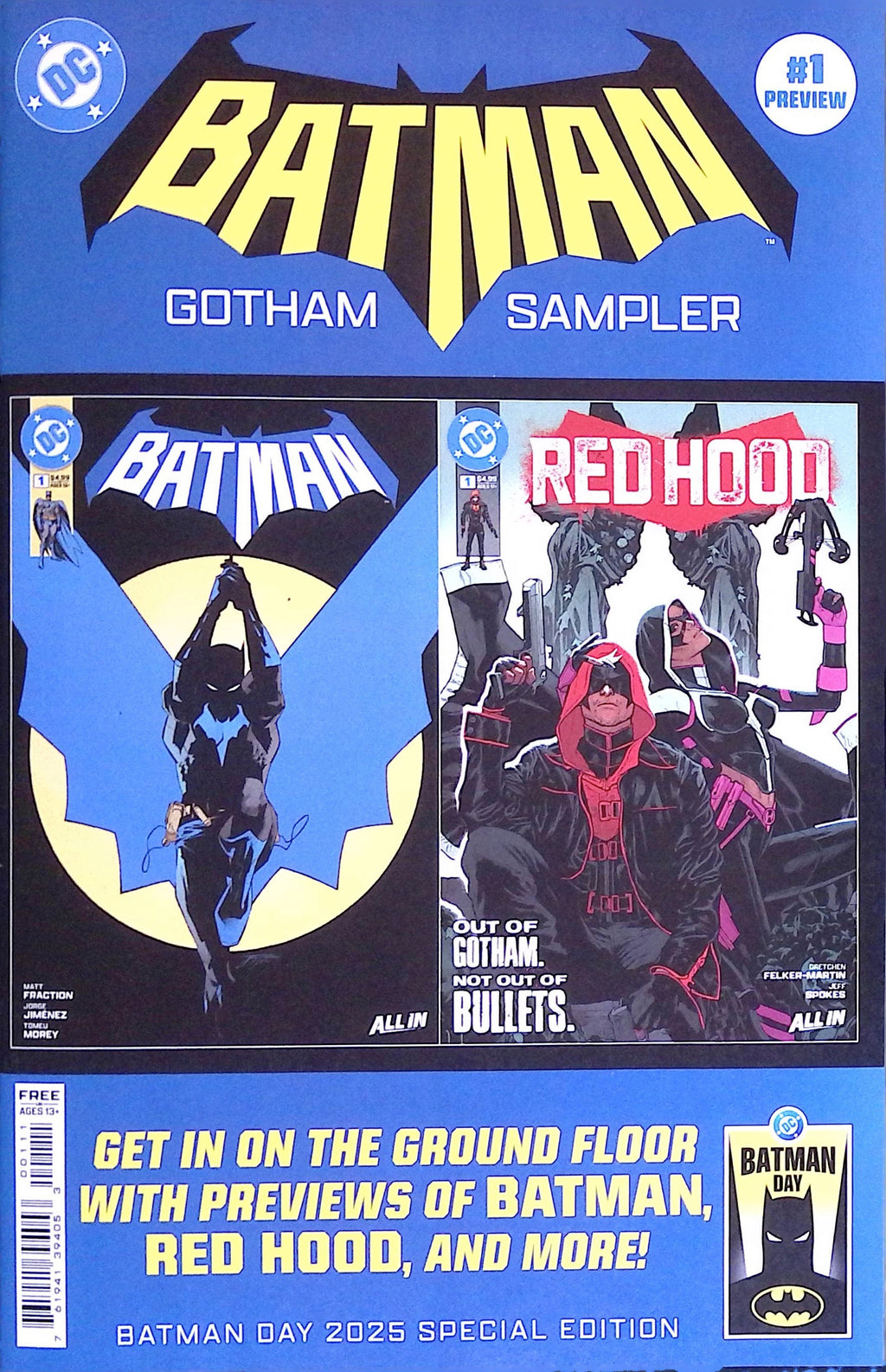 Batman Day 2025 Gotham Sampler Canceled Red Hood Variant #1 NM