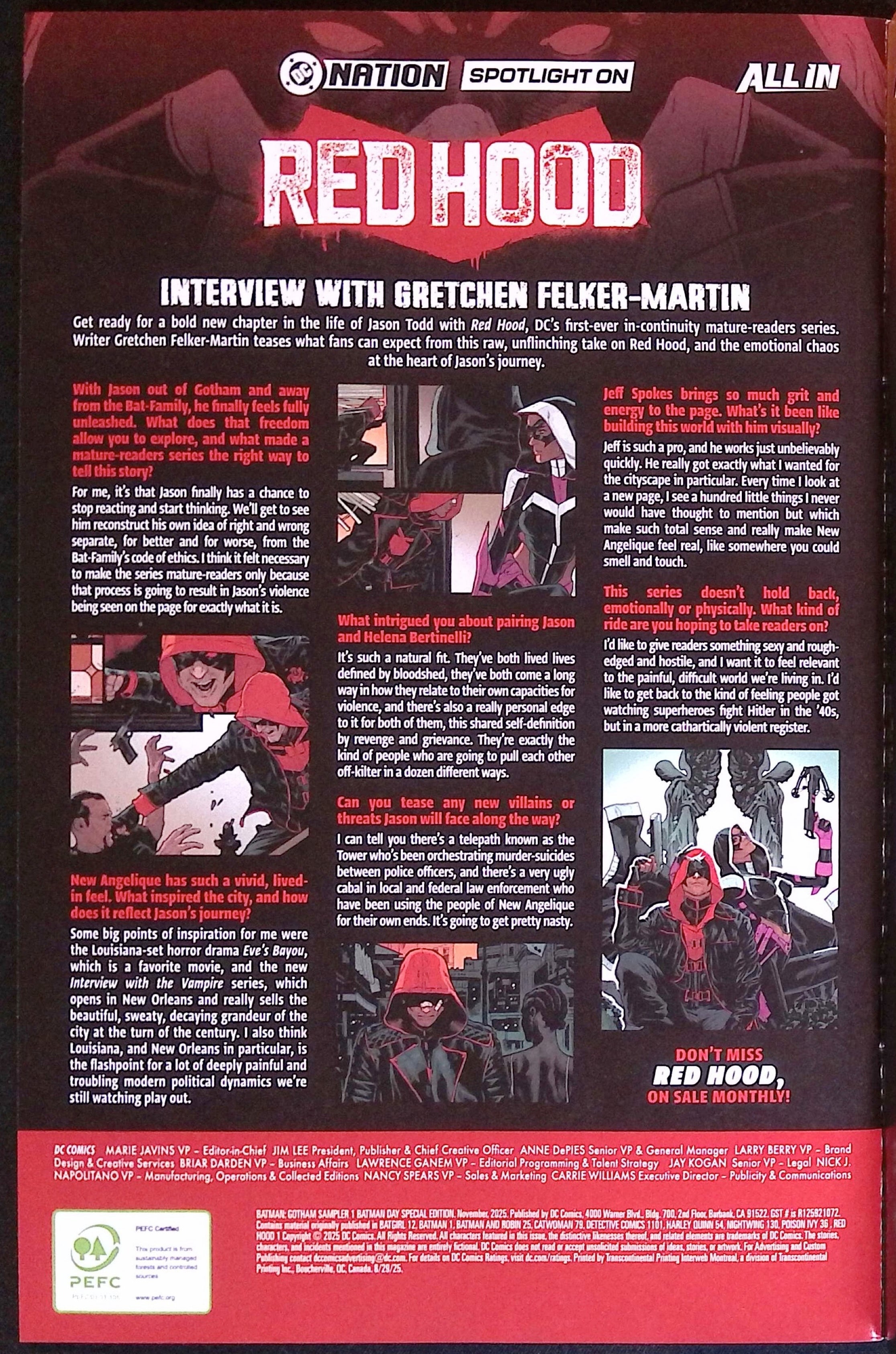 Batman Day 2025 Gotham Sampler Canceled Red Hood Variant #1 NM