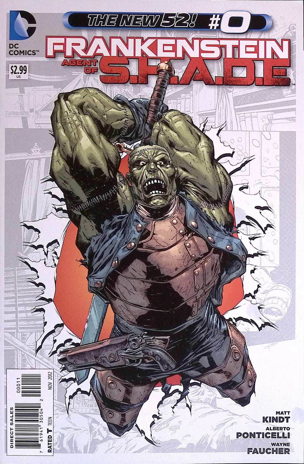 Frankenstein, Agent of S.H.A.D.E. # 0 2012 VF/NM