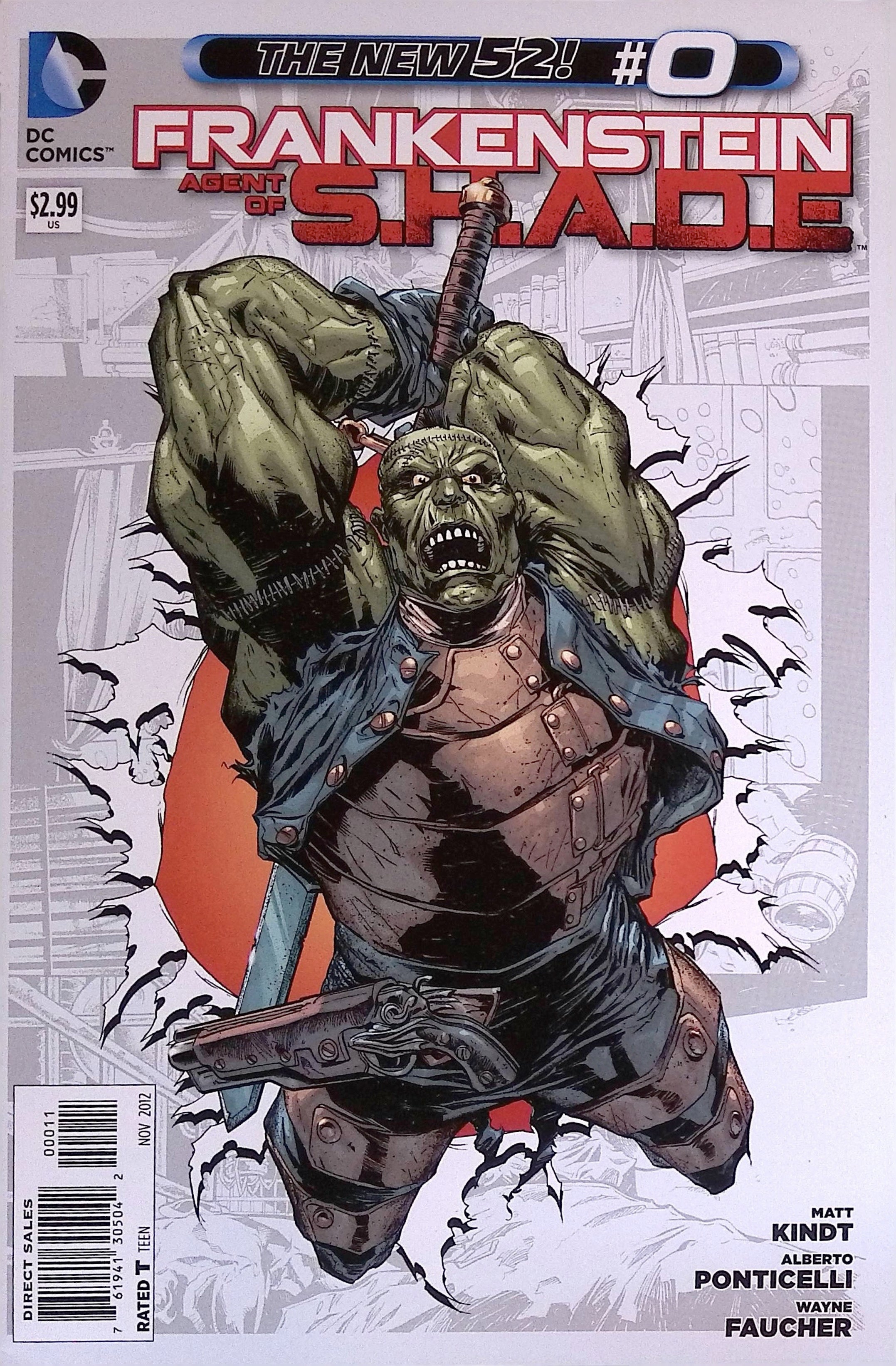 Frankenstein, Agent of S.H.A.D.E. # 0 2012 NM-