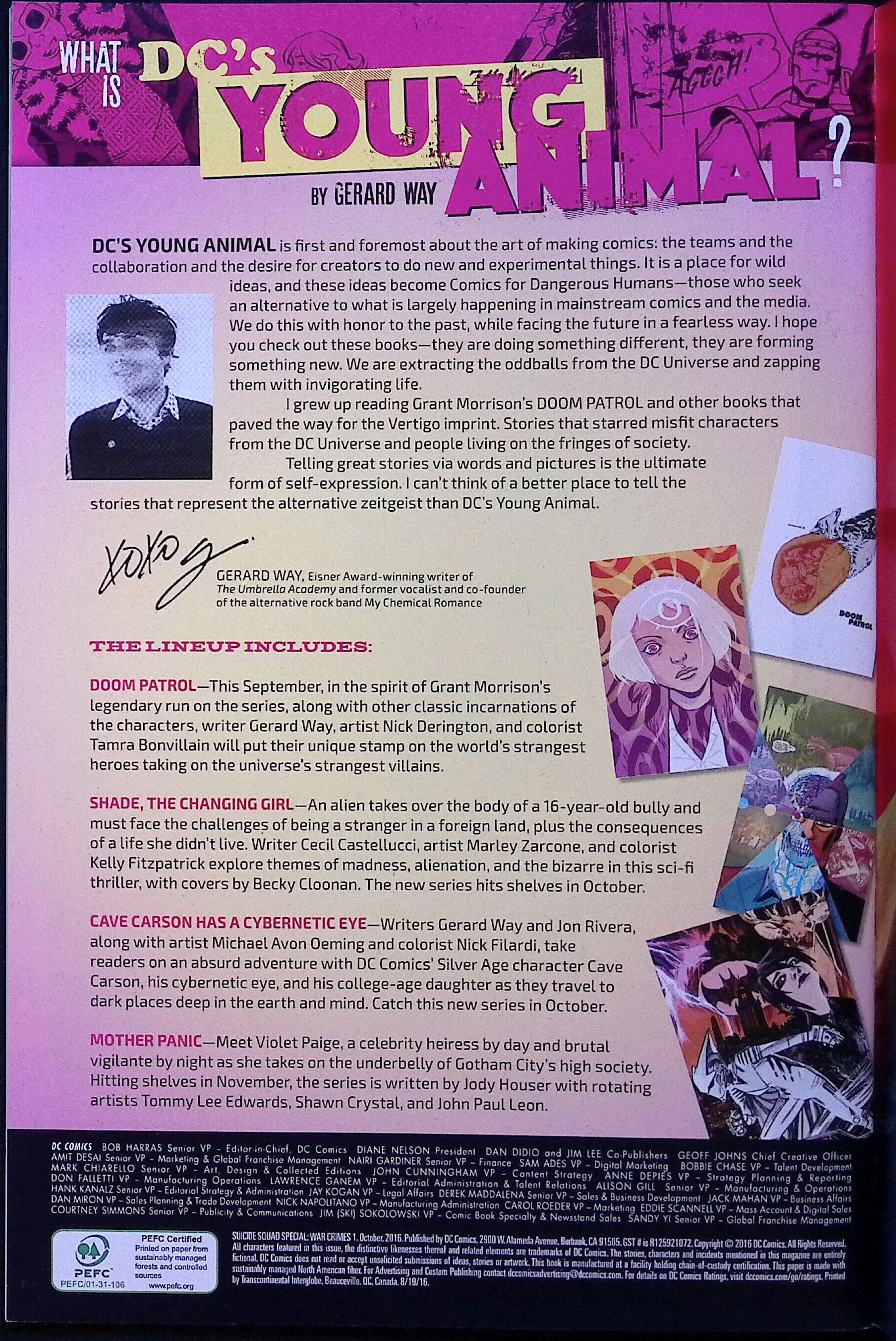 Suicide Squad: War Crimes Special # 1 2016 NM