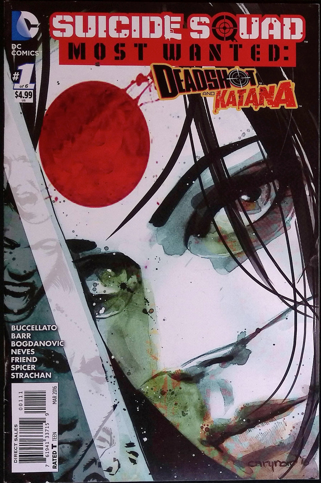 Suicide Squad Most Wanted: Deadshot and Katana # 1 2016 VF/NM