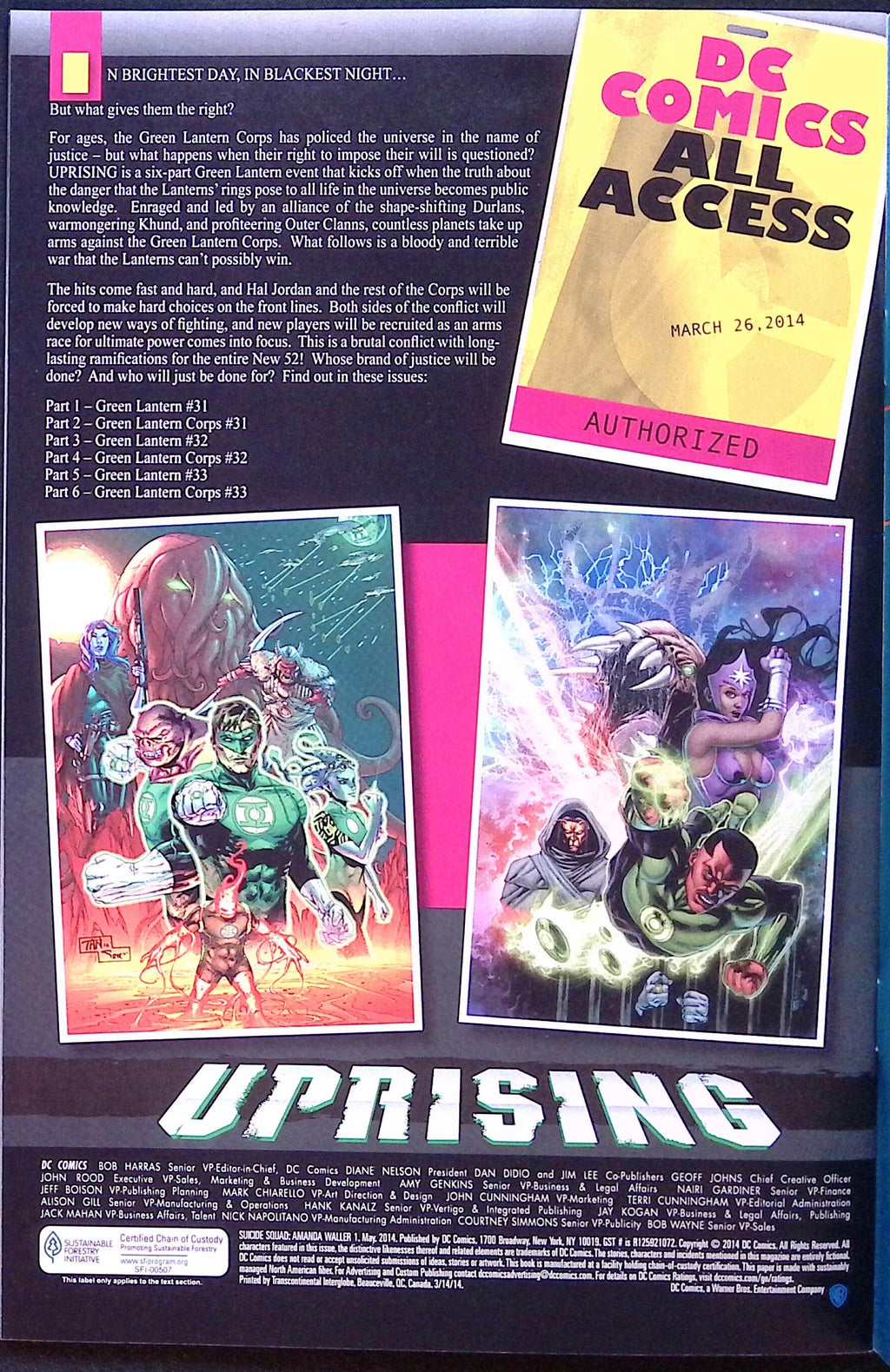 Suicide Squad: Amanda Waller #1 2014 NM-