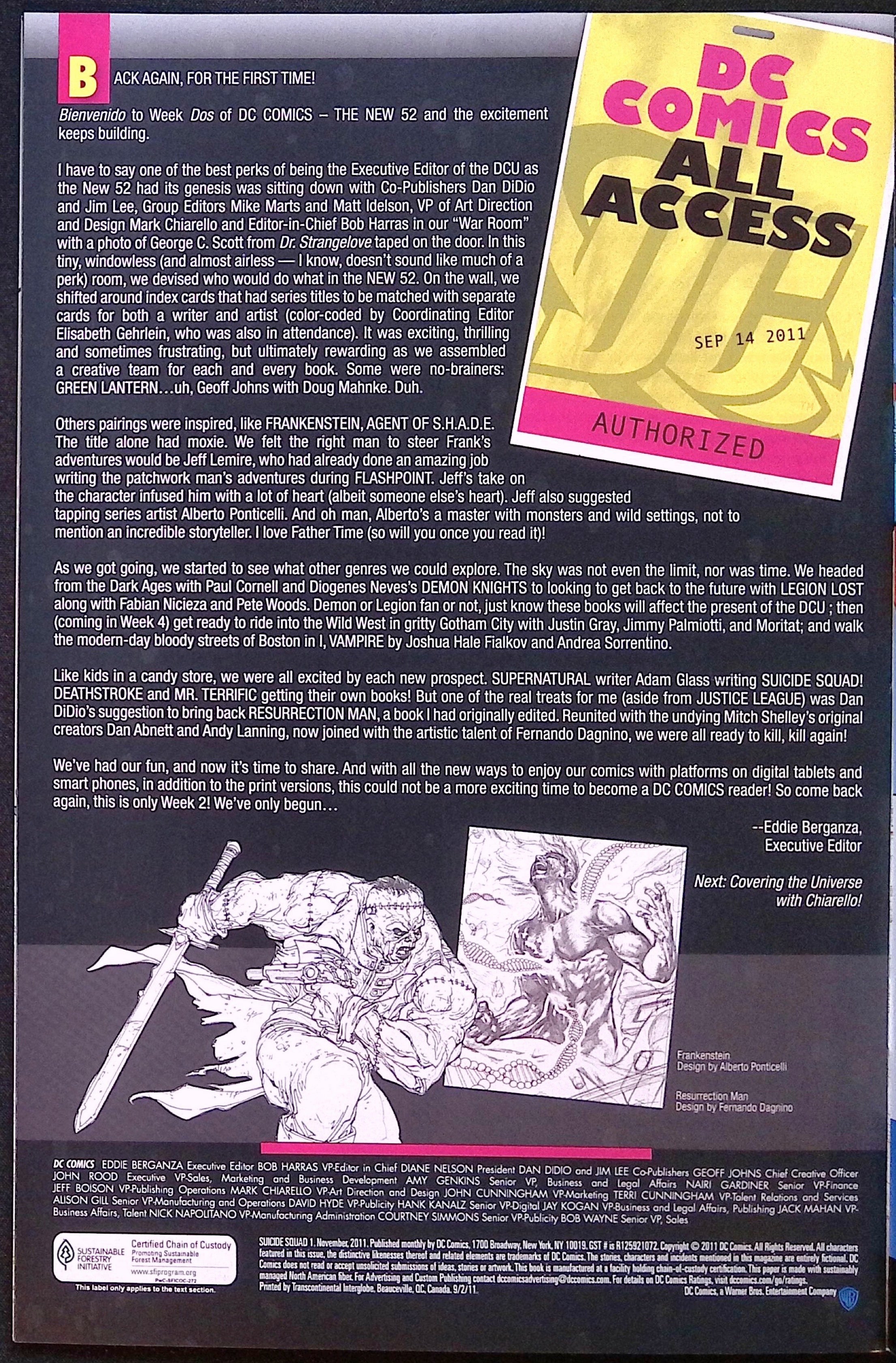 Suicide Squad # 1 2011 NM-