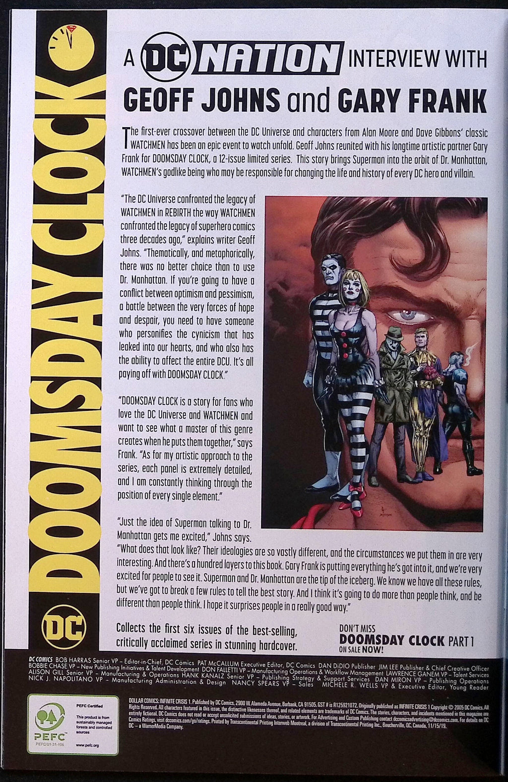 Infinite Crisis # 1  Dollar Comics Reprint # 1 2019 NM