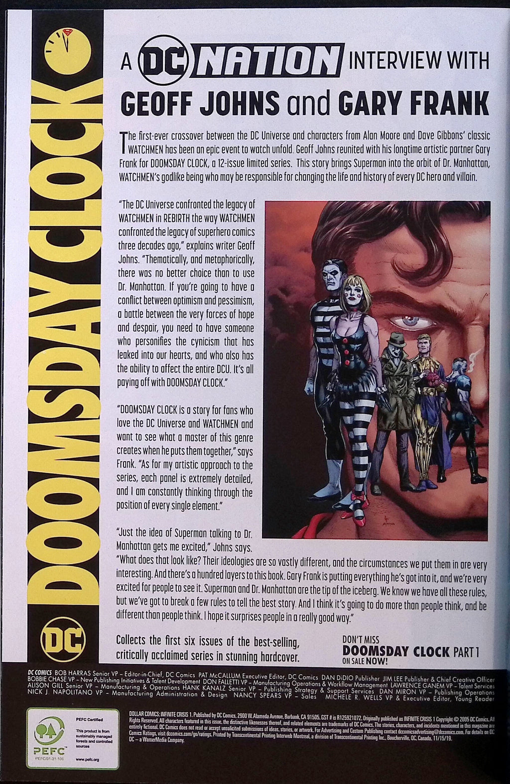 Infinite Crisis # 1  Dollar Comics Reprint # 1 2019 NM-