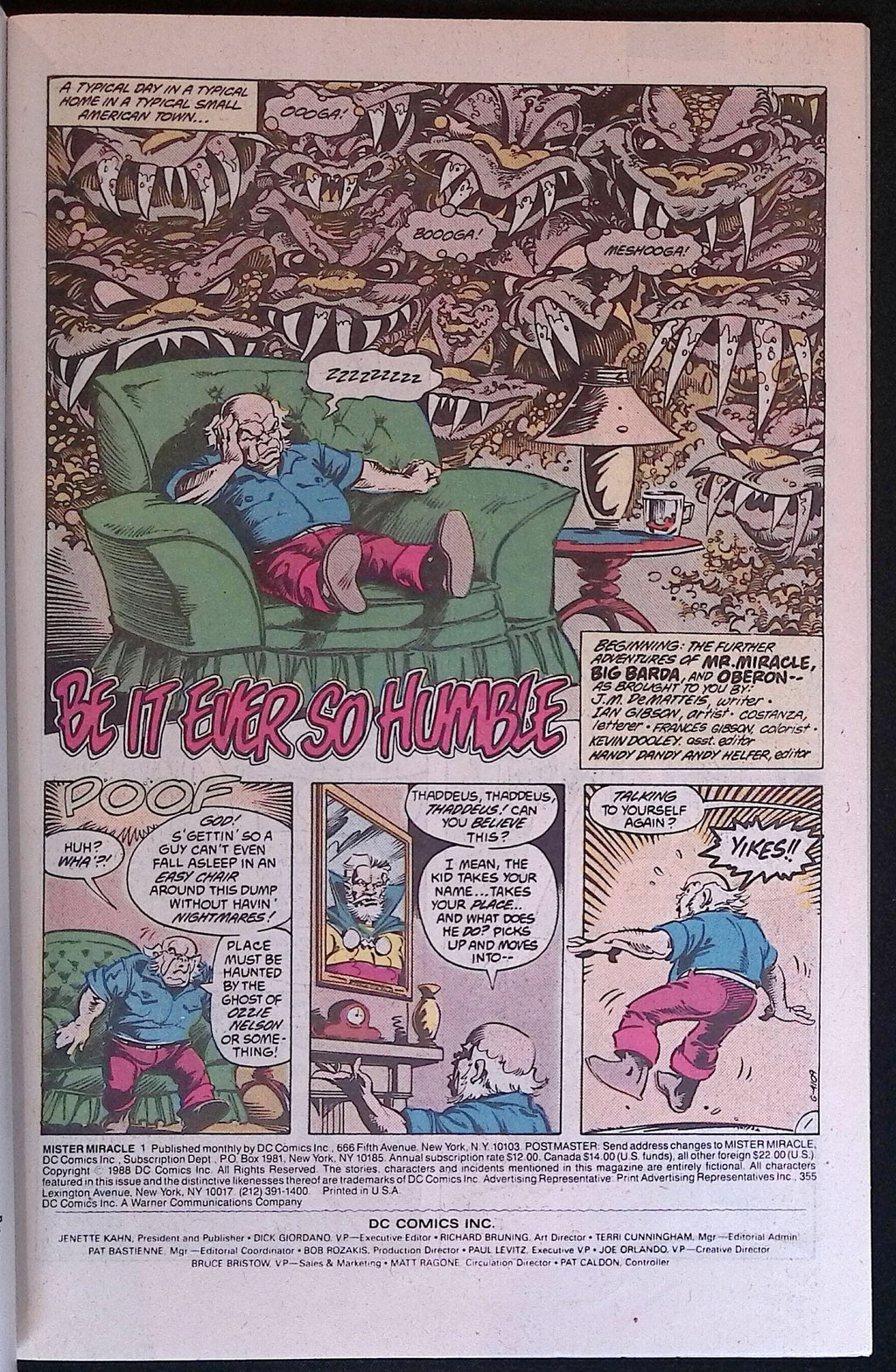Mister Miracle # 1 1989 NM-