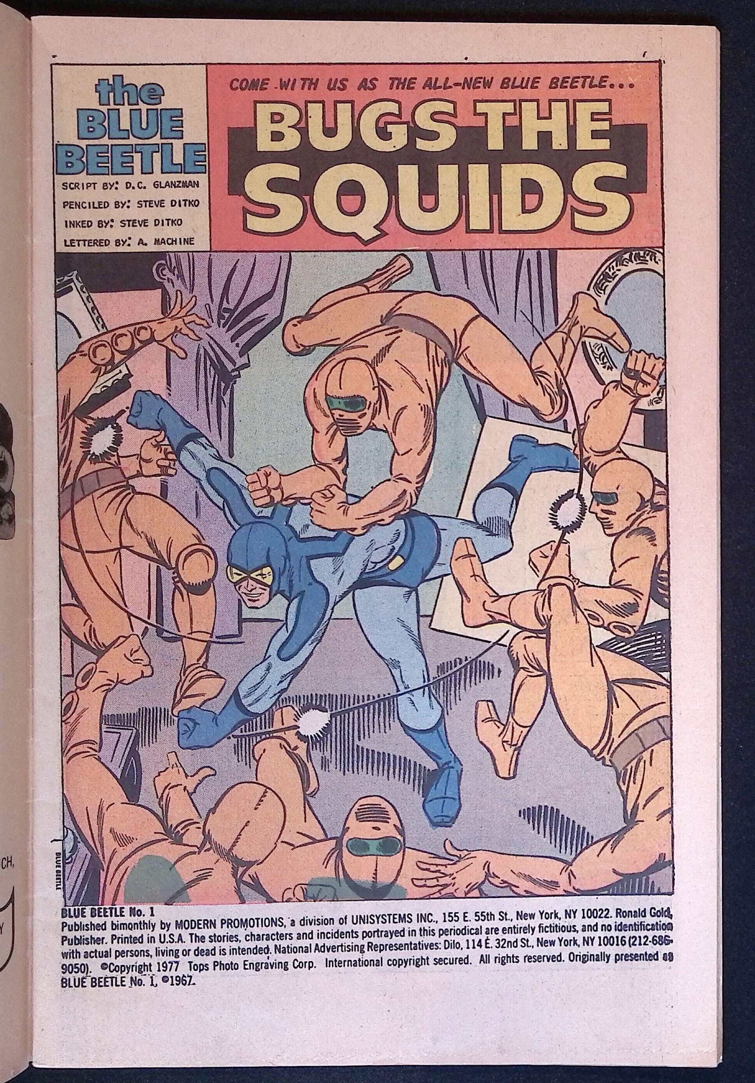 Blue Beetle #1 Modern Comics 1977 VF/NM