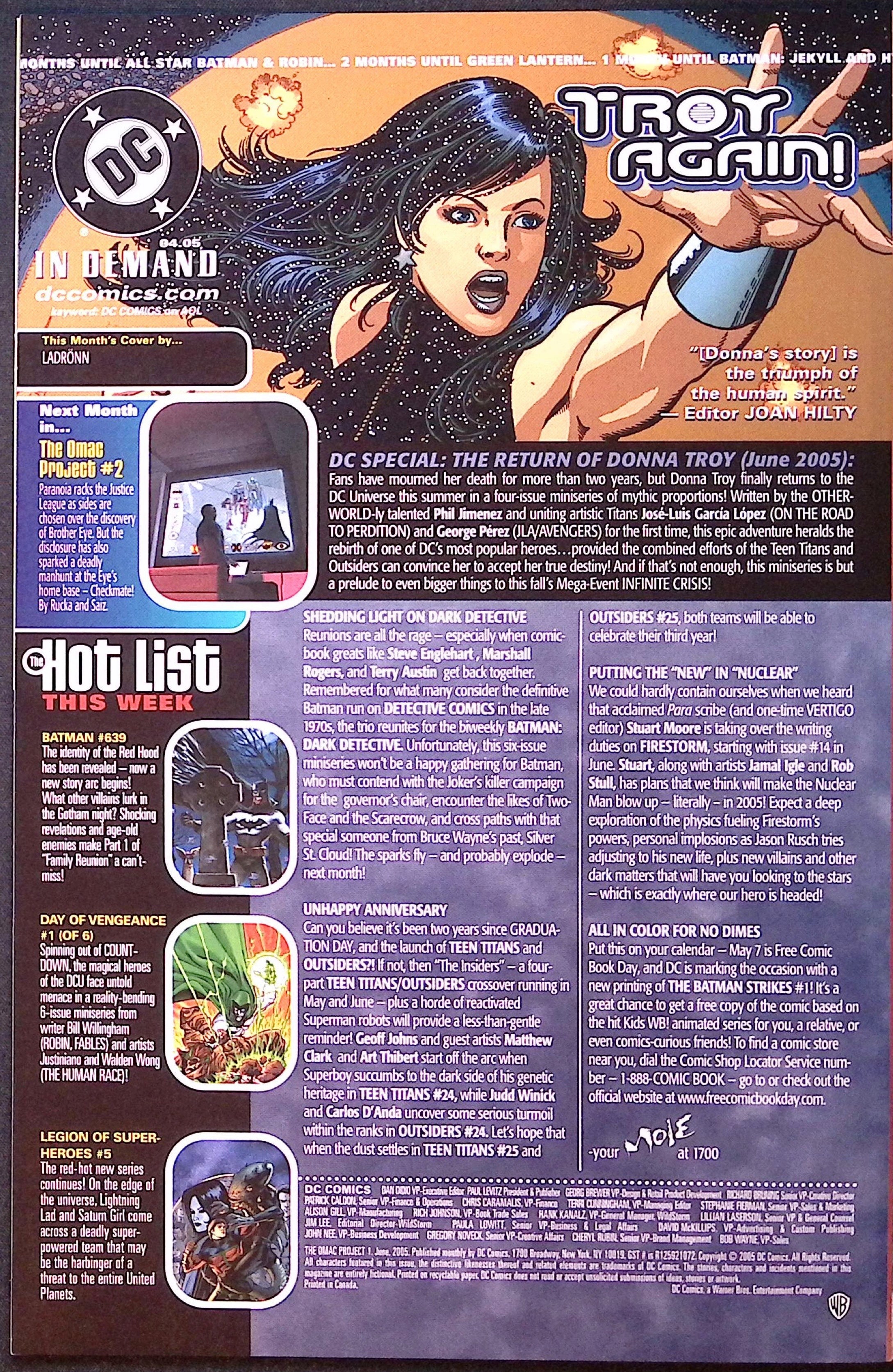 The OMAC Project # 1 2005 NM-