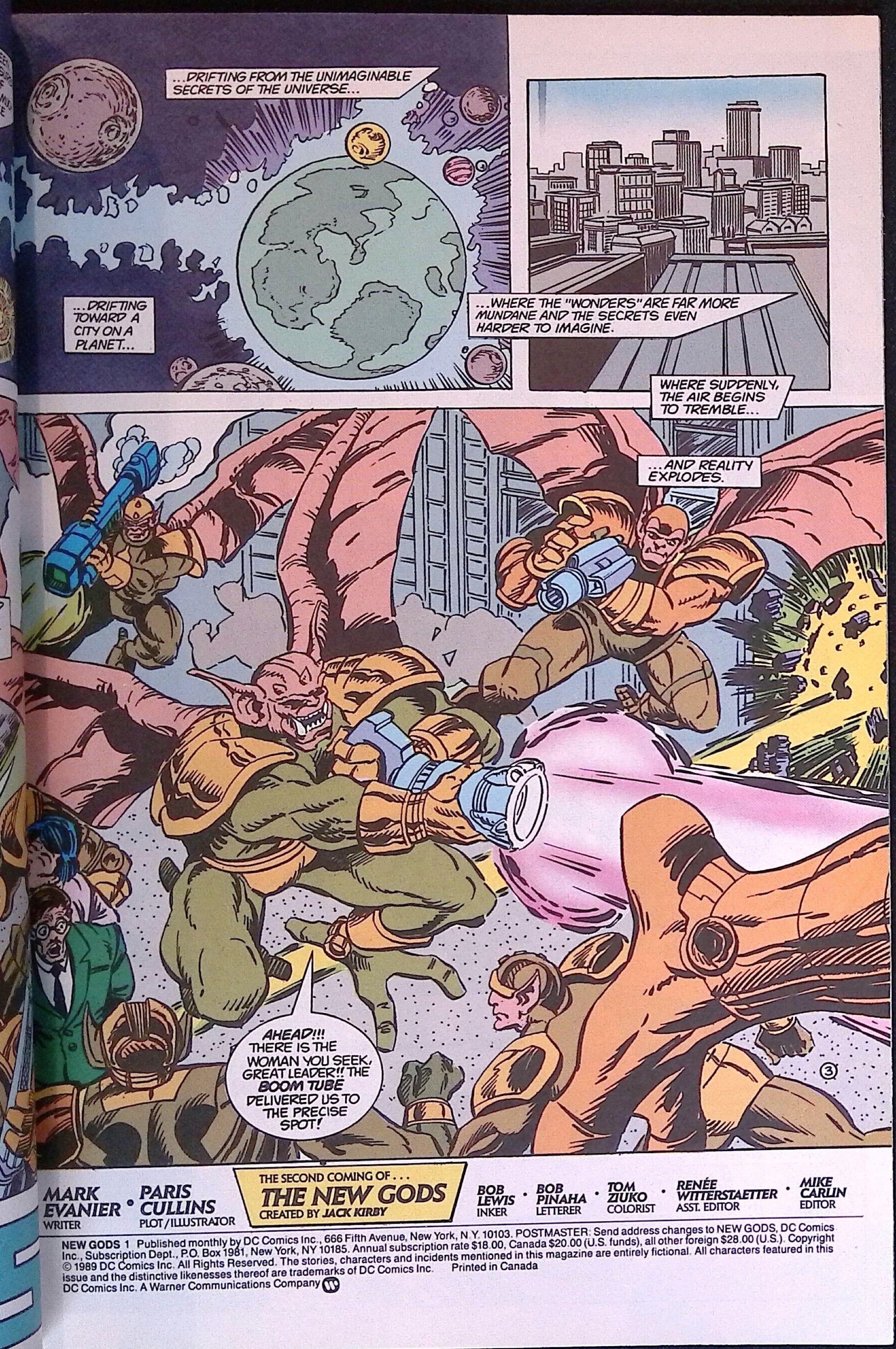 New Gods # 1 1989 VF/NM