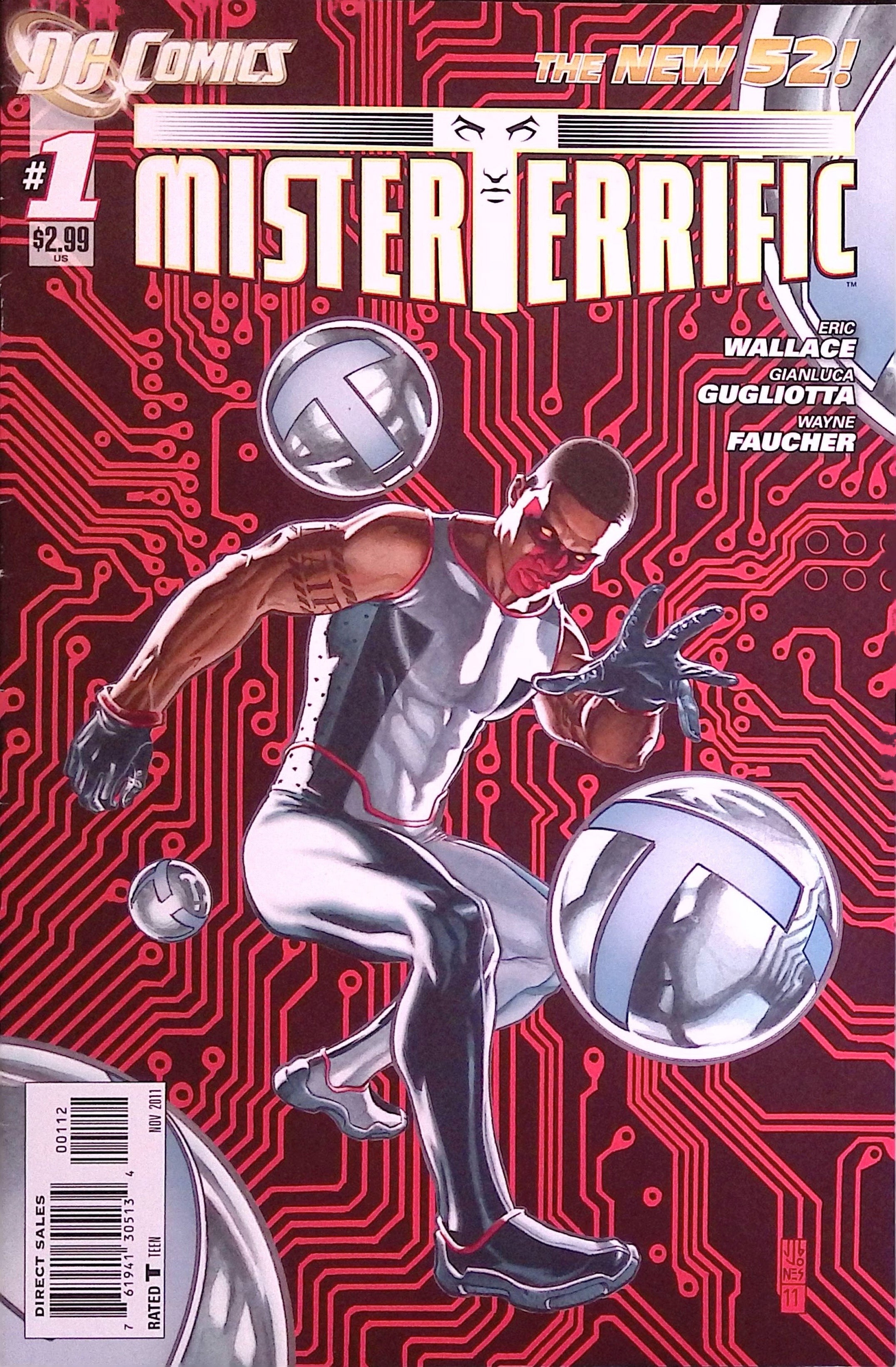 Mister Terrific # 1 Second Printing 2011 VF+