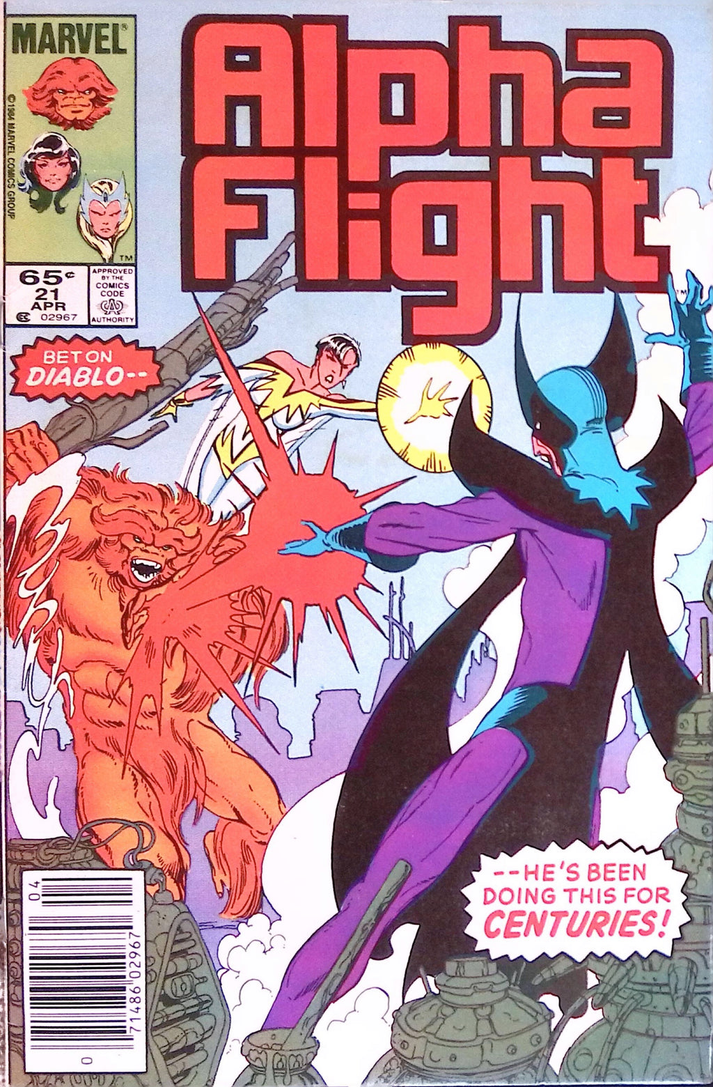 Alpha Flight # 21 1985 VF