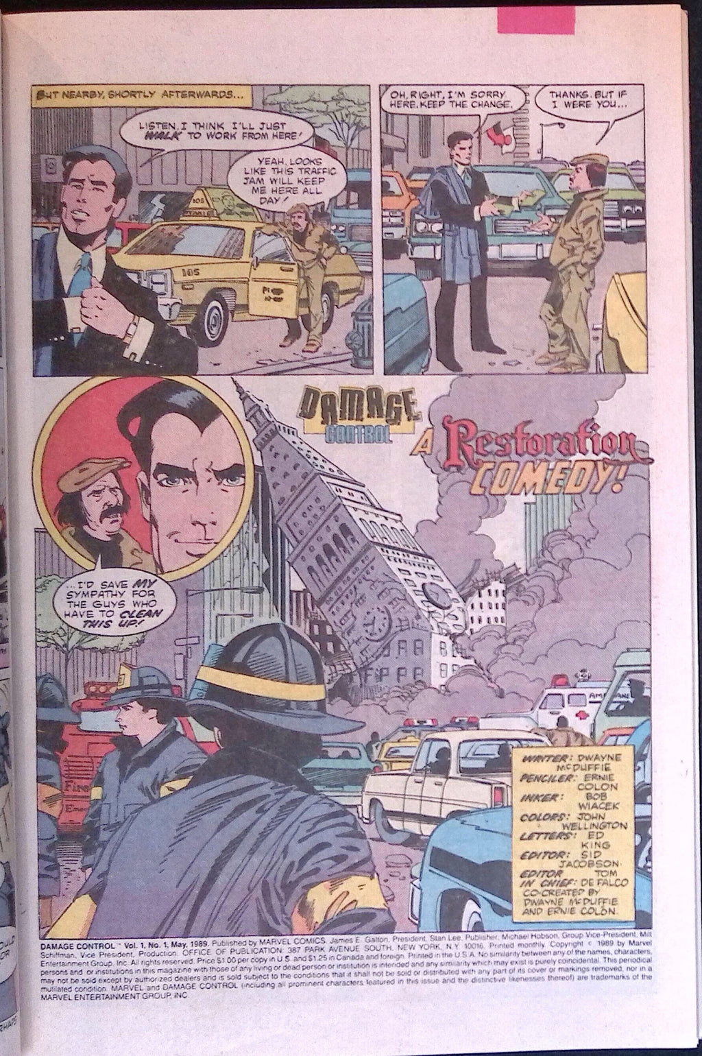 Damage Control # 1 1989 VF/NM