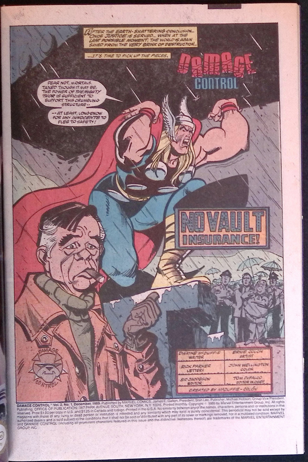 Damage Control # 1 1989 VF/NM