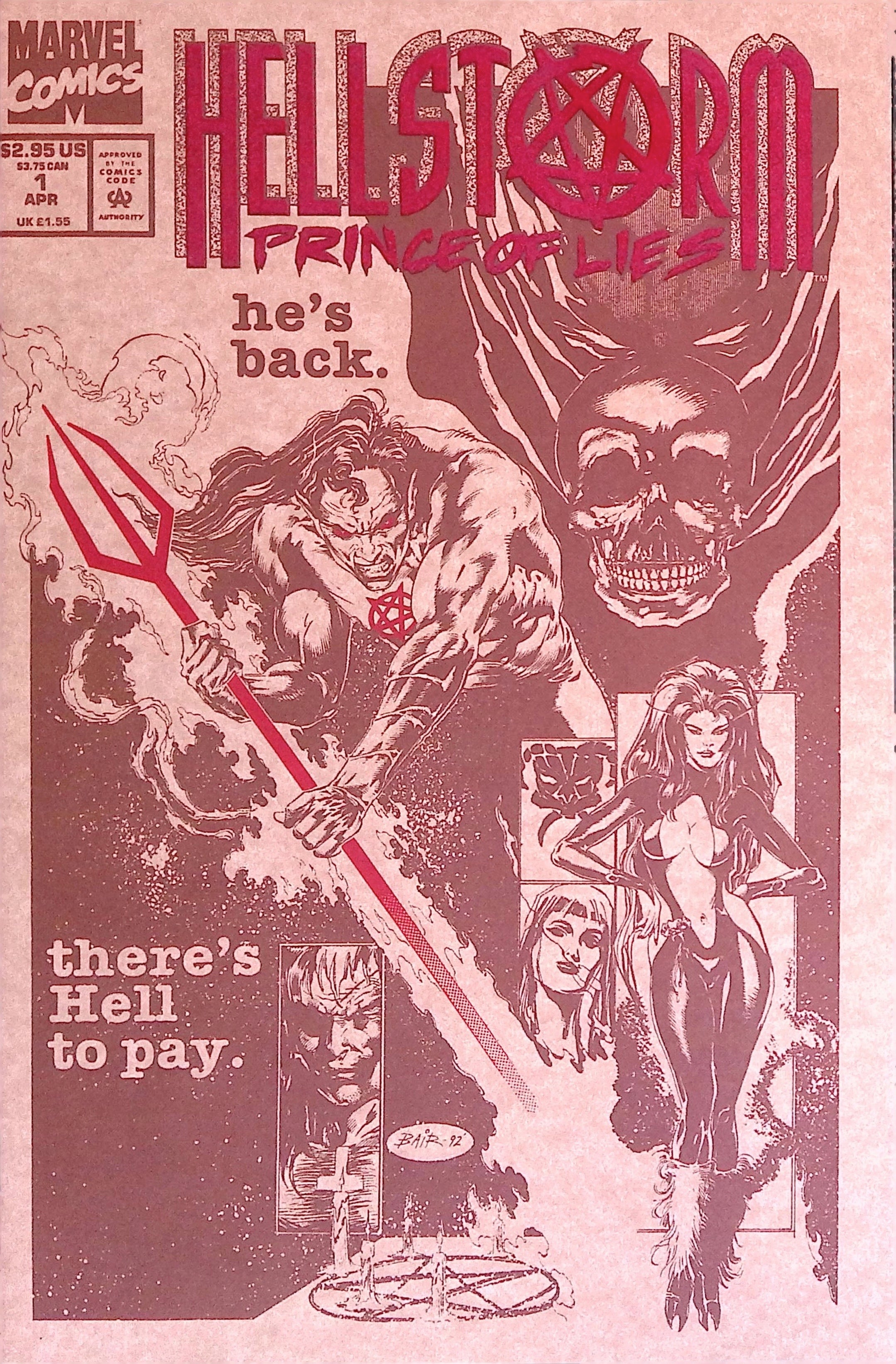 Marvel’s Hellstorm: Prince of Lies # 1 1993 NM-