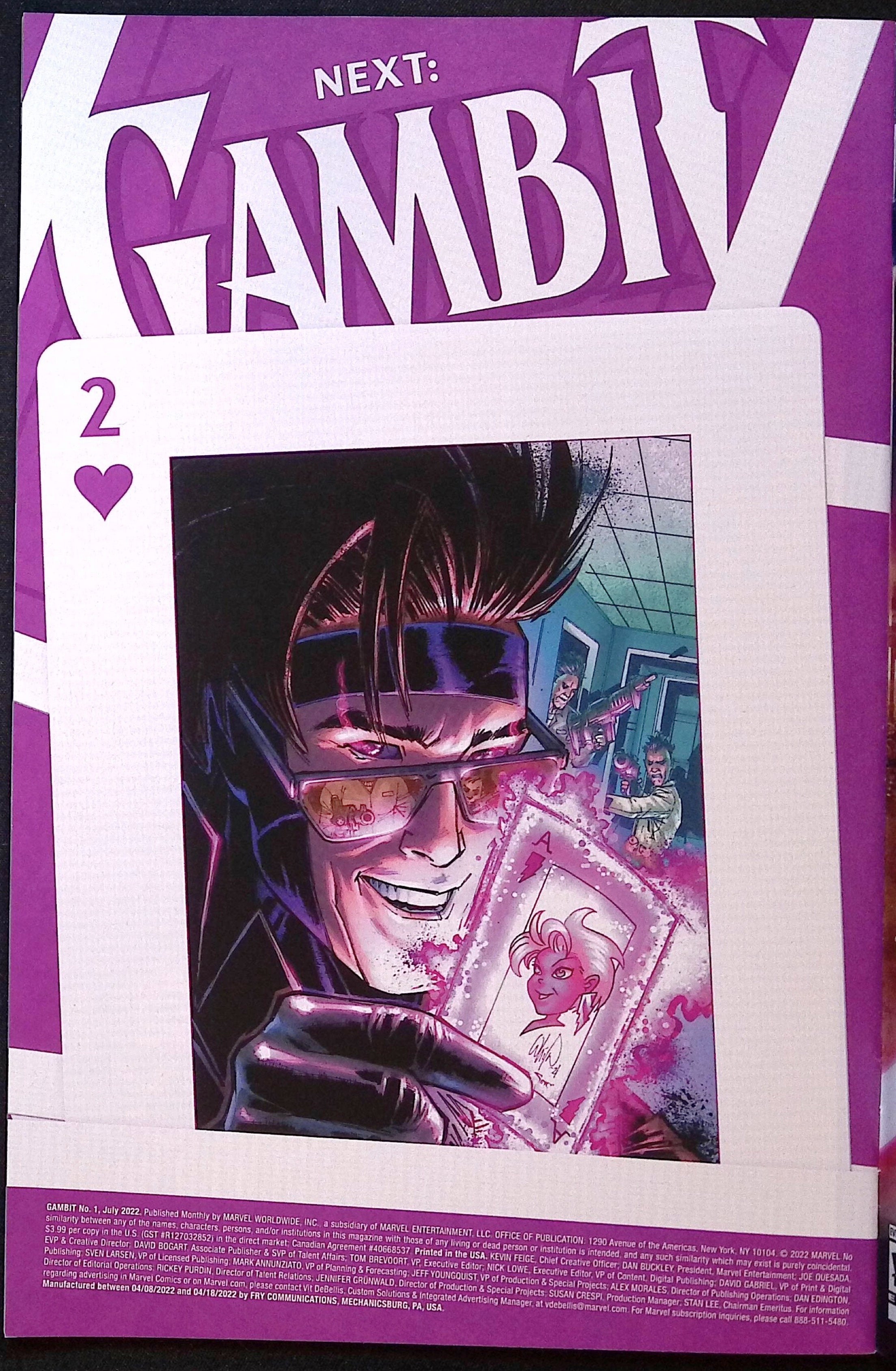 Gambit # 1 2022 NM-
