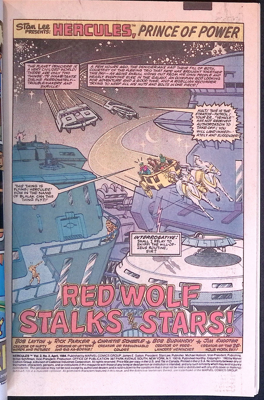 Hercules # 2 1984 VF+