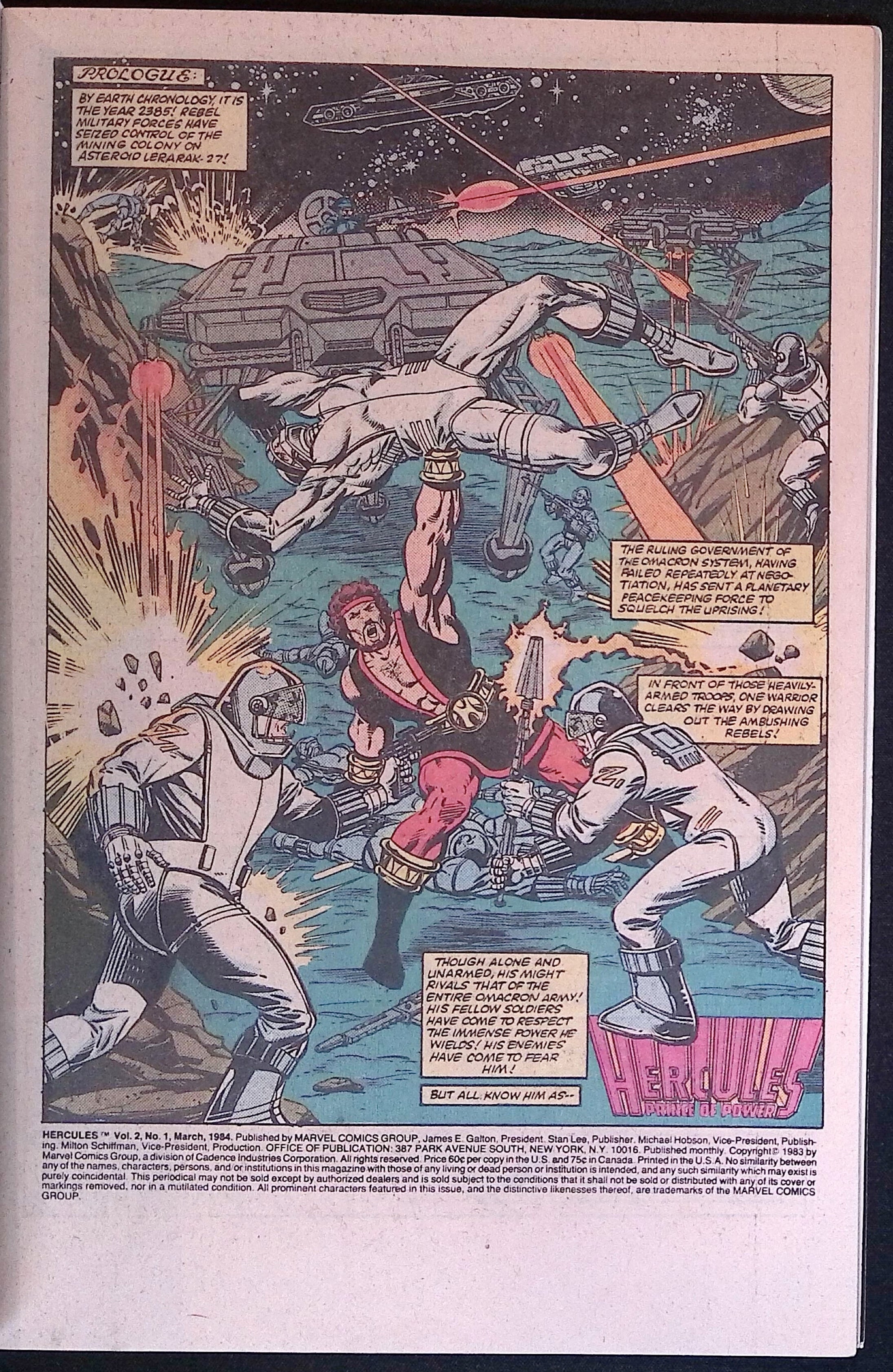 Hercules # 1 1984 VF/NM