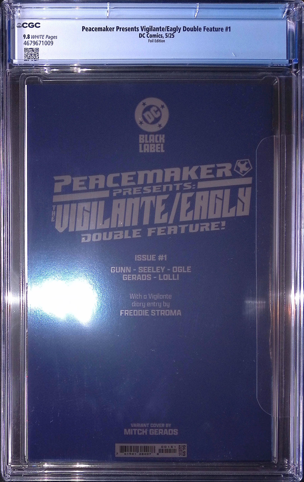 Peacemaker Presents Vigilante/Eagly Doub 1 5/25 DC Comics Foil Edition CGC 9.8