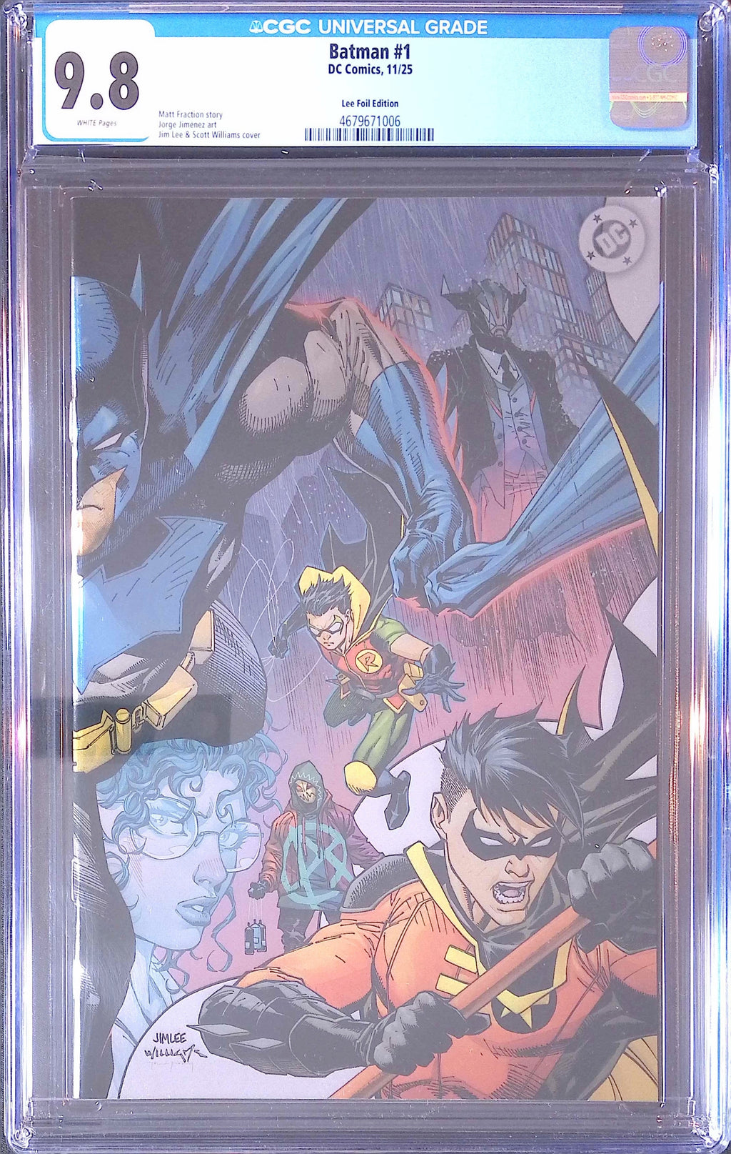 Batman # 1 11/25 Lee Foil Edition CGC 9.8 4679671006