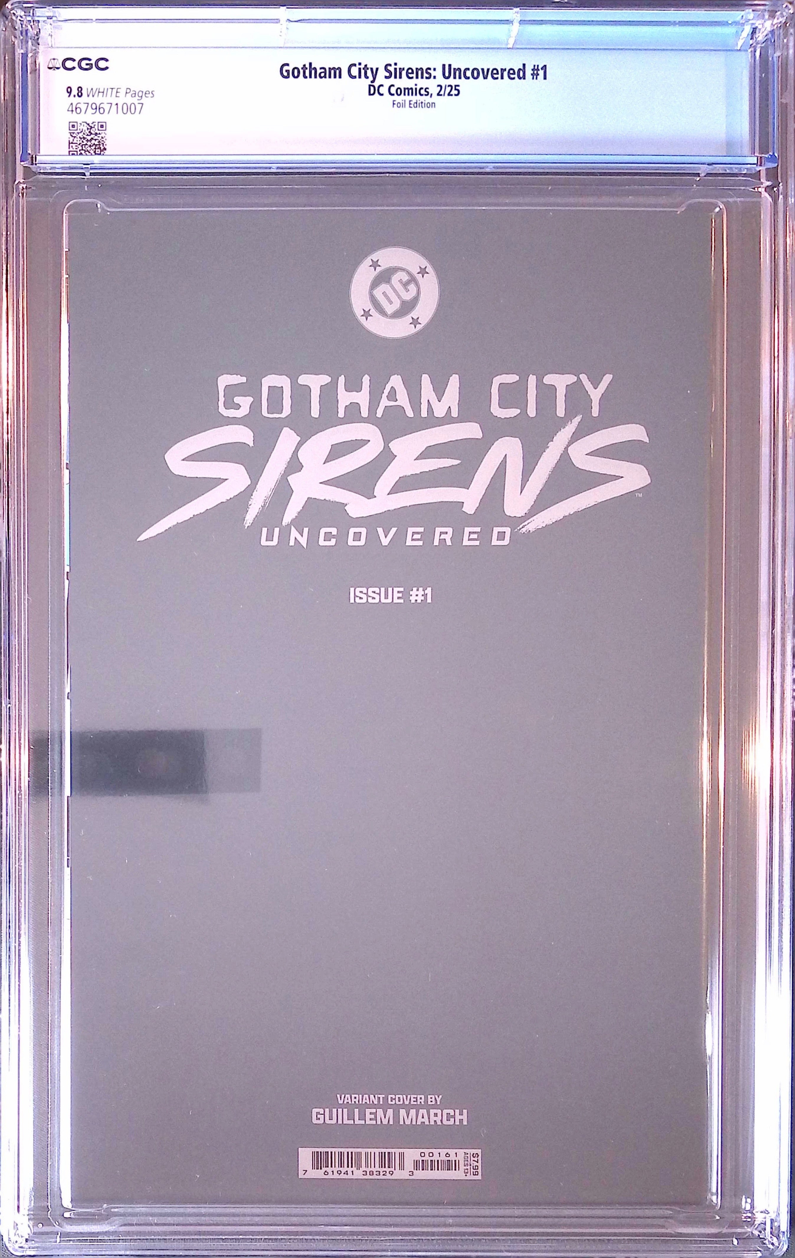 Gotham City Sirens: Uncovered # 1 Foil Cover 2024 CGC 9.8 4679671007