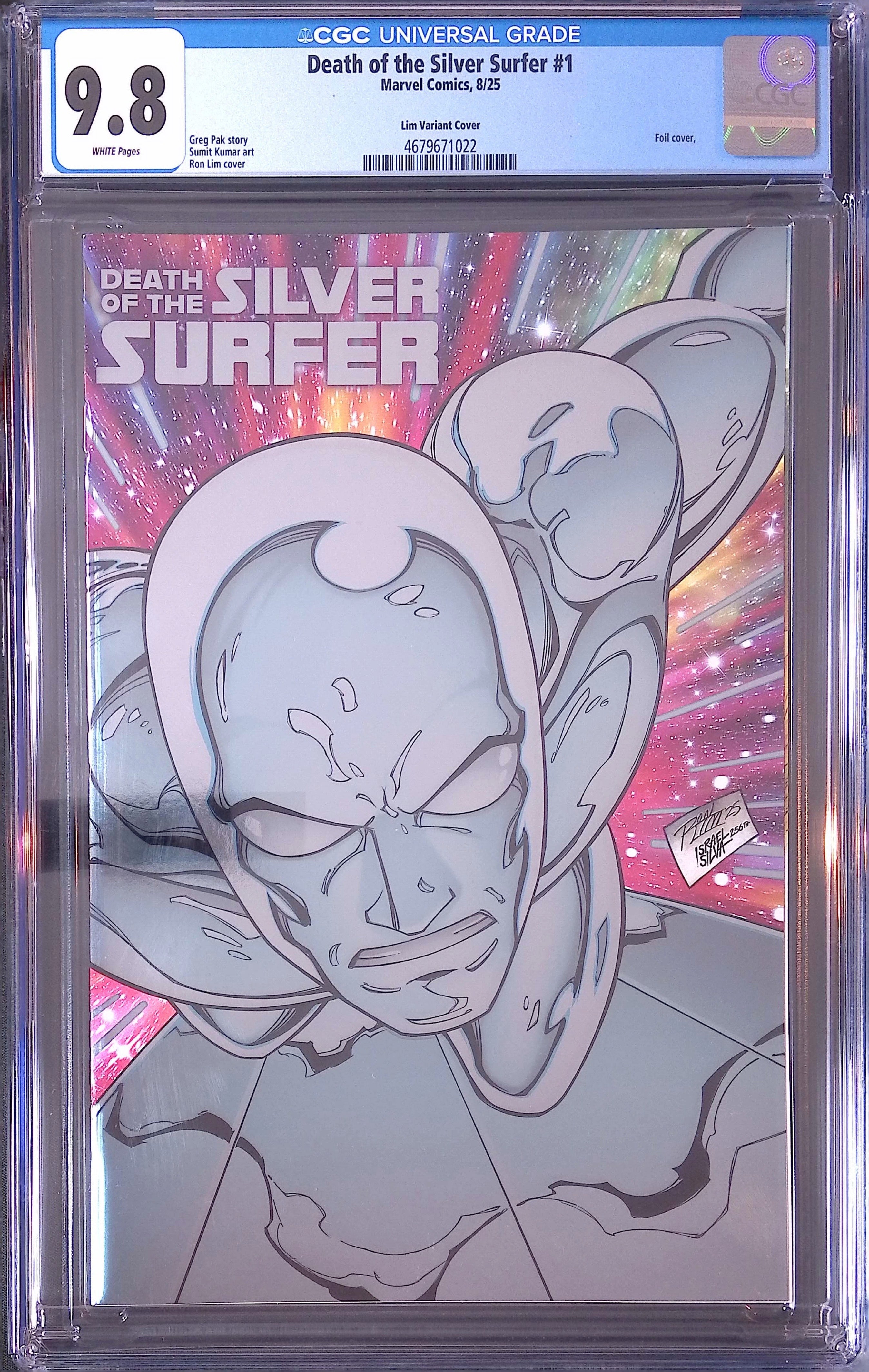 Death of the Silver Surfer # 1 8/25 Lim Foil Variant CGC 9.8 4679671022
