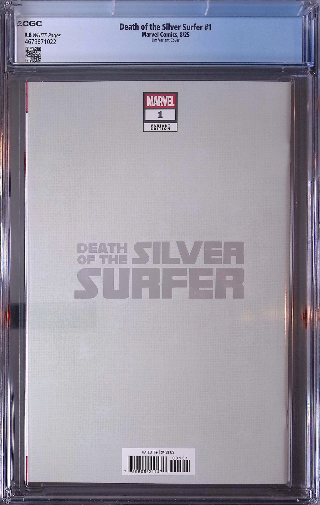 Death of the Silver Surfer # 1 8/25 Lim Foil Variant CGC 9.8 4679671022
