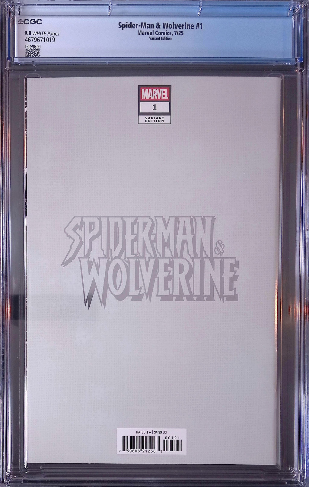 Spider-Man & Wolverine # 1 Dike Ruan Foil Variant 7/25 CGC 9.8 4679671019