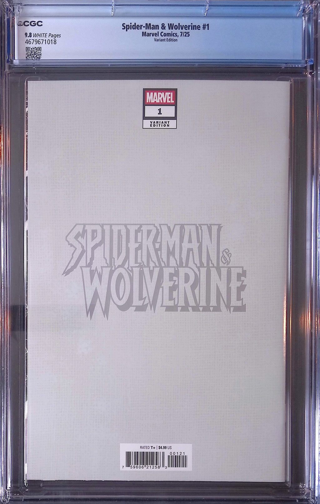 Spider-Man & Wolverine # 1 Dike Ruan Foil Variant 7/25 CGC 9.8 4679671018