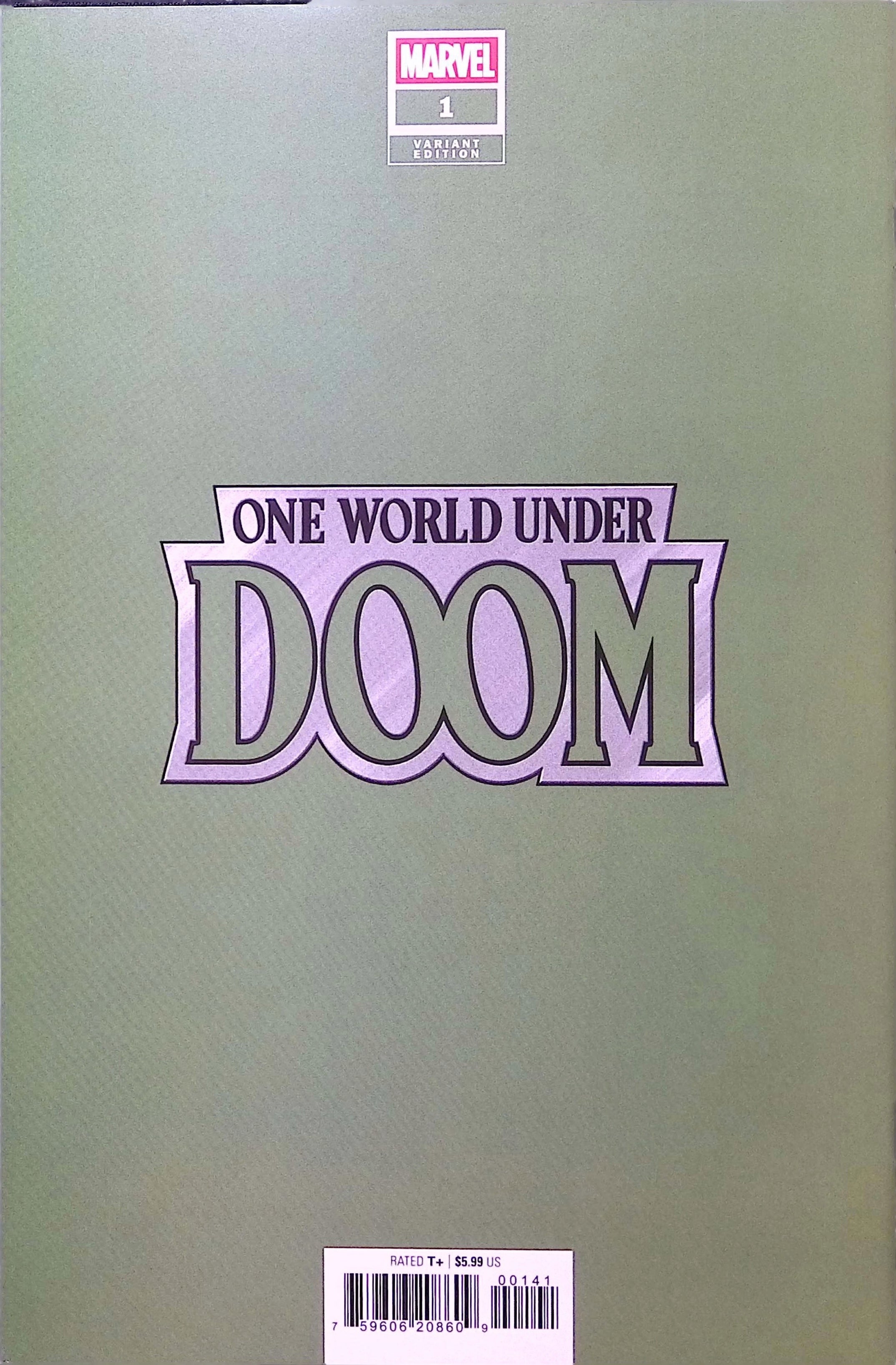 One World Under Doom # 1 JTC Negative Space Variant 2025 NM-
