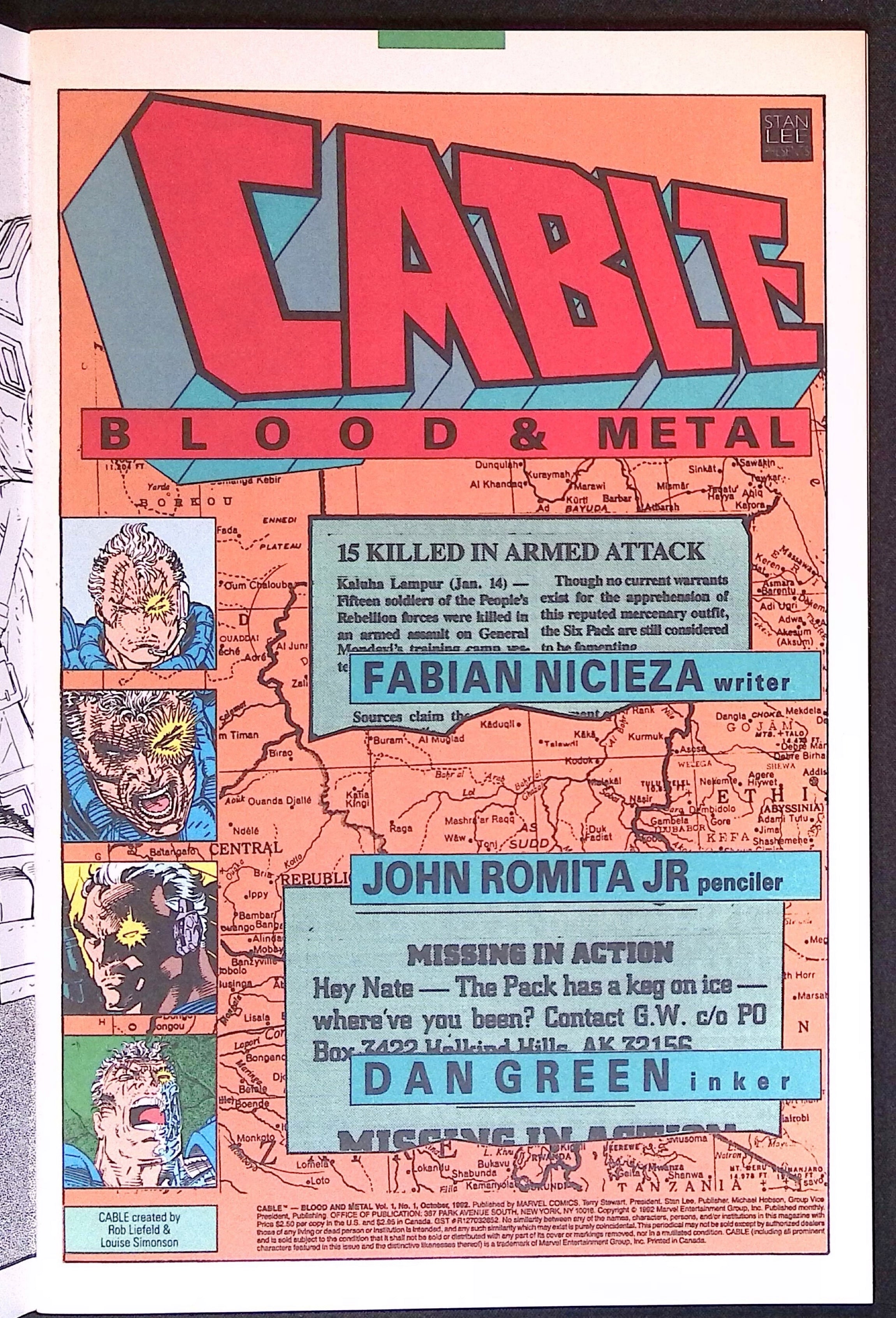 Cable: Blood & Metal # 1 1992 NM-