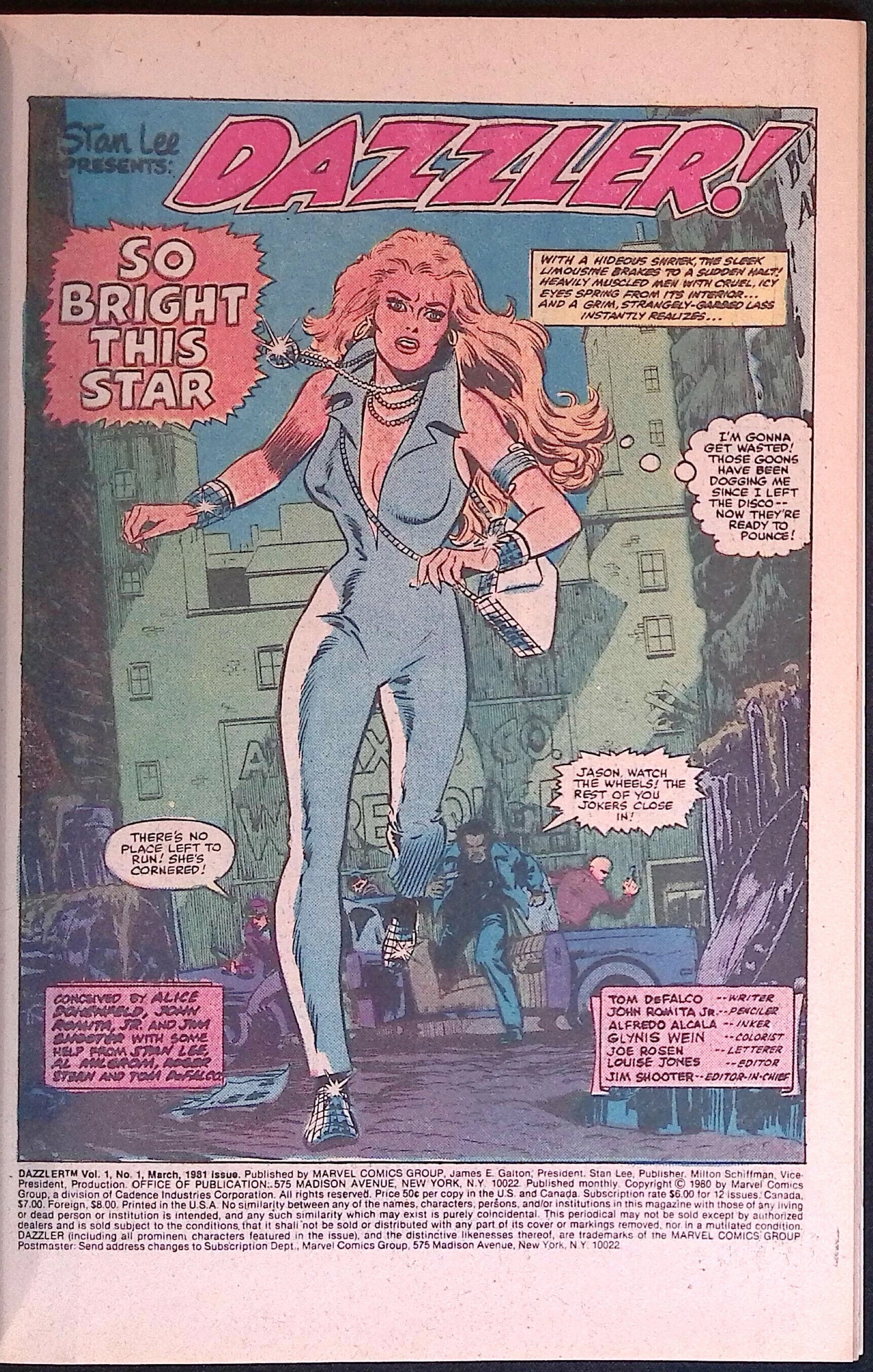 Dazzler # 1 1981 NM-