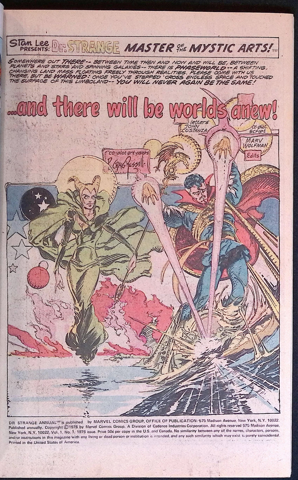Doctor Strange Annual # 1 1976 VF+