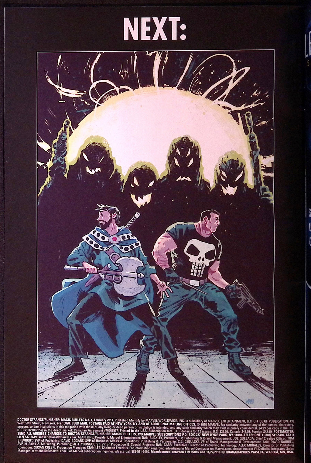 Doctor Strange/Punisher: Magic Bullets # 1 2016 NM-