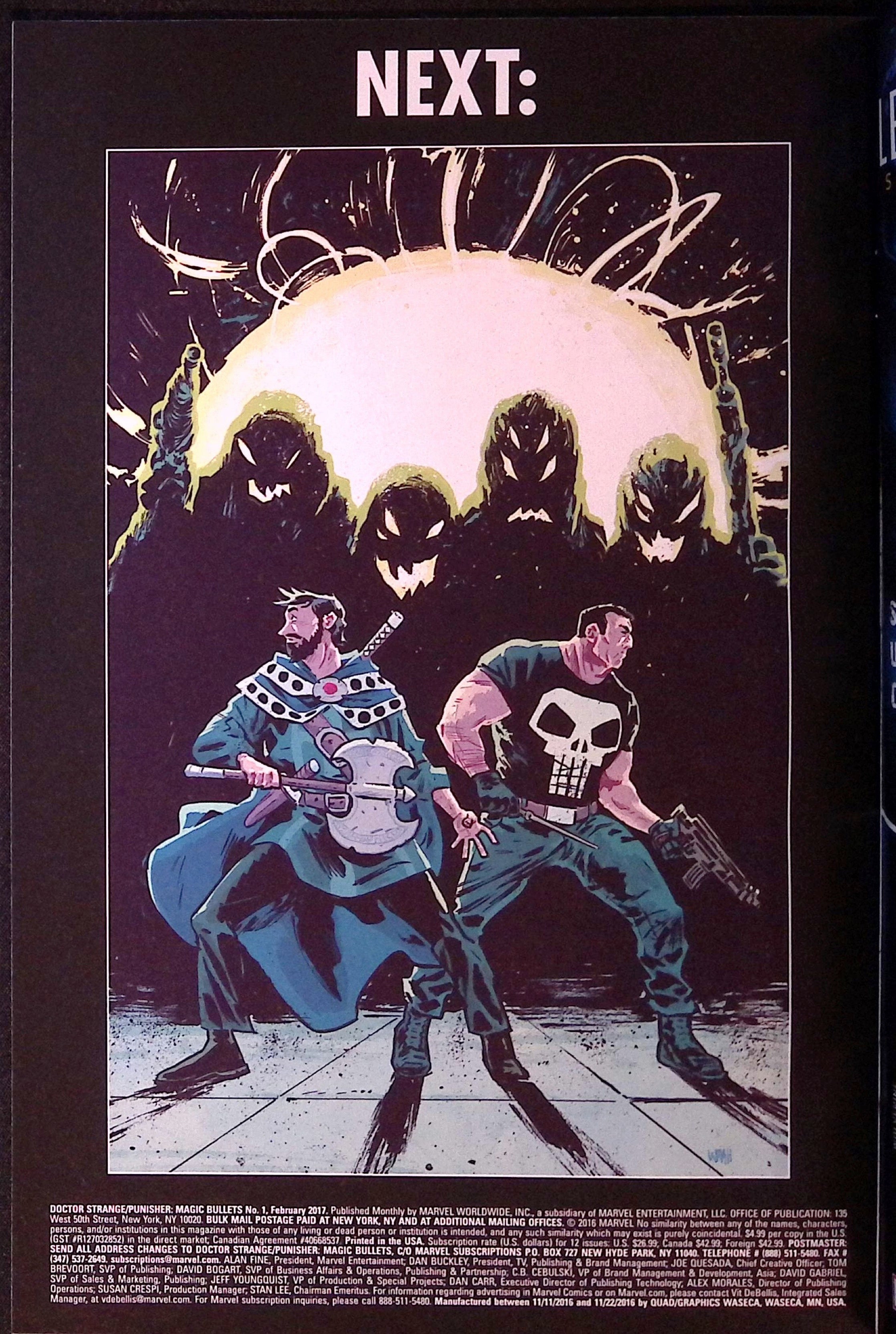 Doctor Strange/Punisher: Magic Bullets # 1 2016 NM-