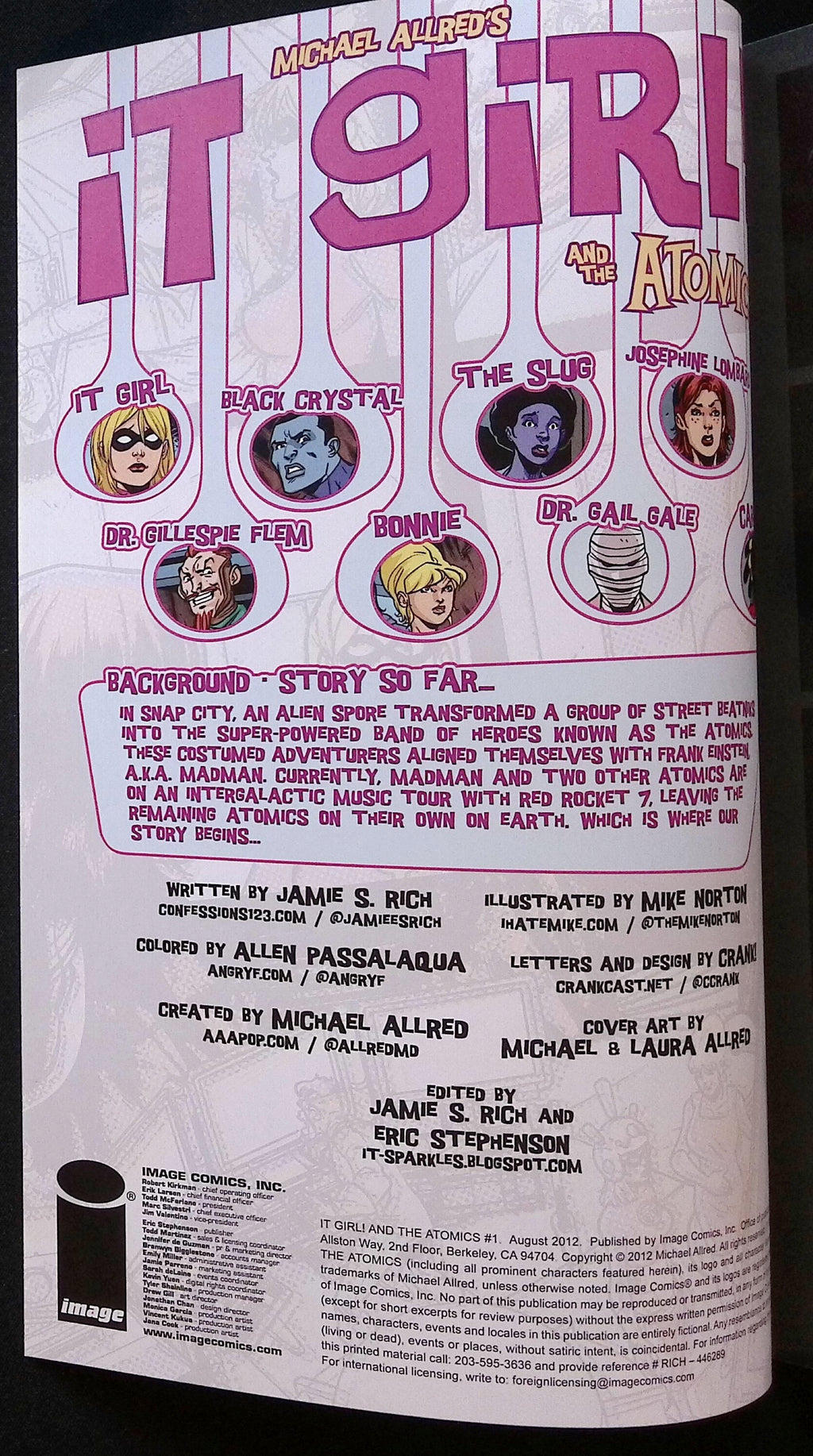 It Girl! and the Atomics # 1 2012 NM-