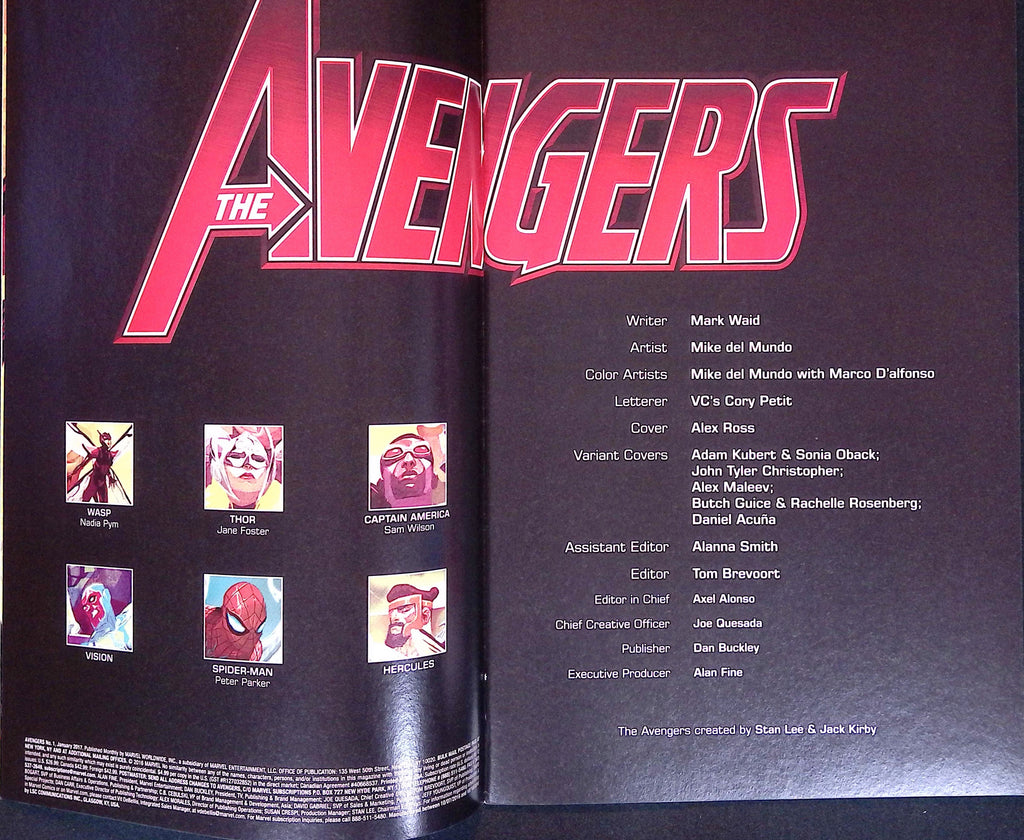 Avengers # 1 2017 NM-