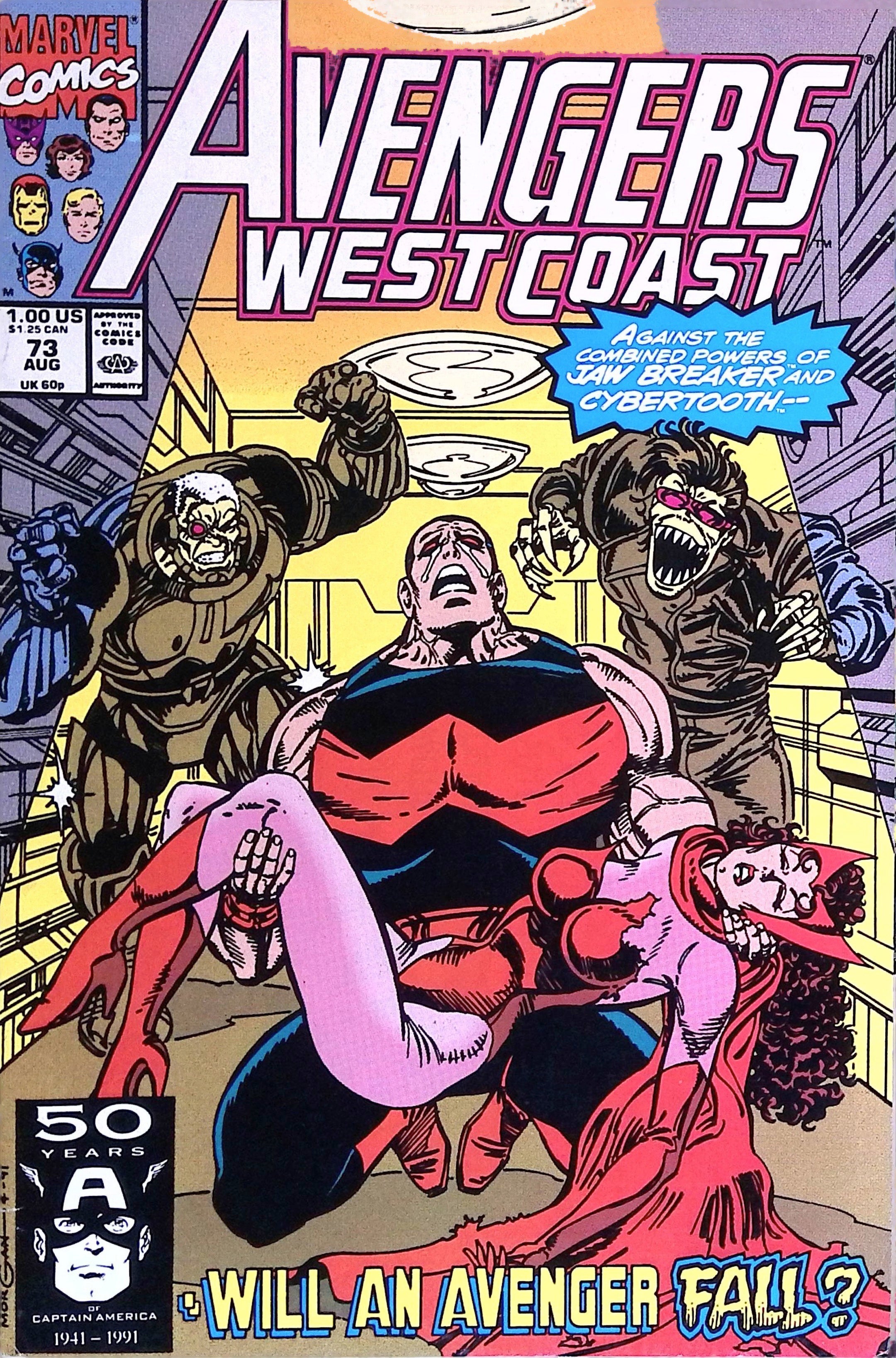 Avengers West Coast # 73 1991 VF/NM