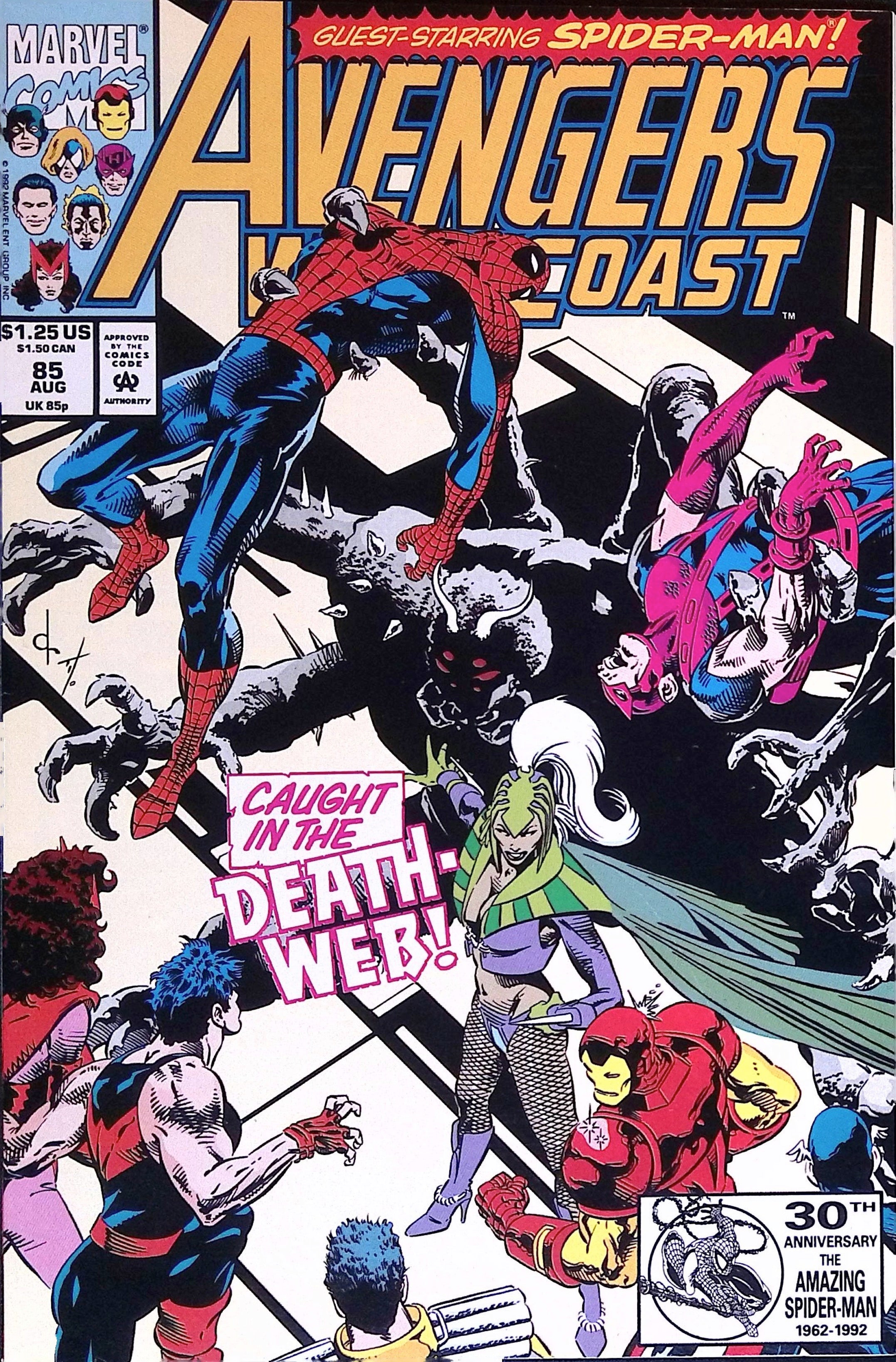 Avengers West Coast # 85 1992 NM-