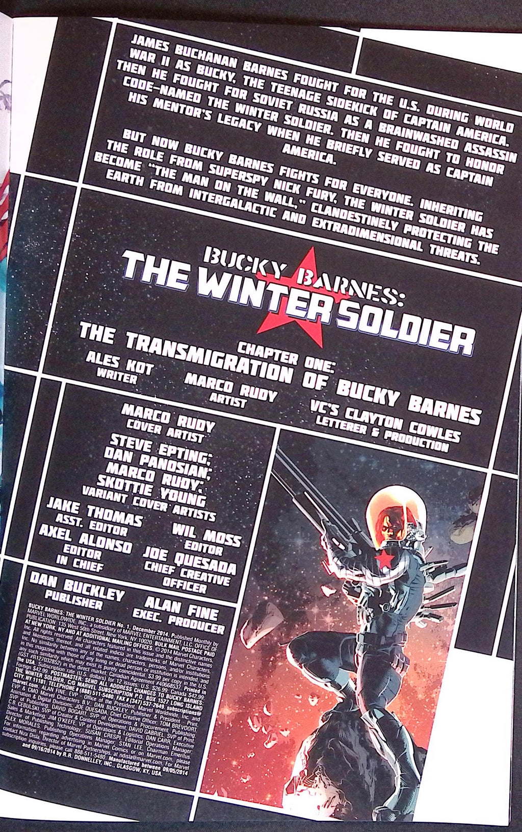 Bucky Barnes: The Winter Soldier # 1 2014 NM-